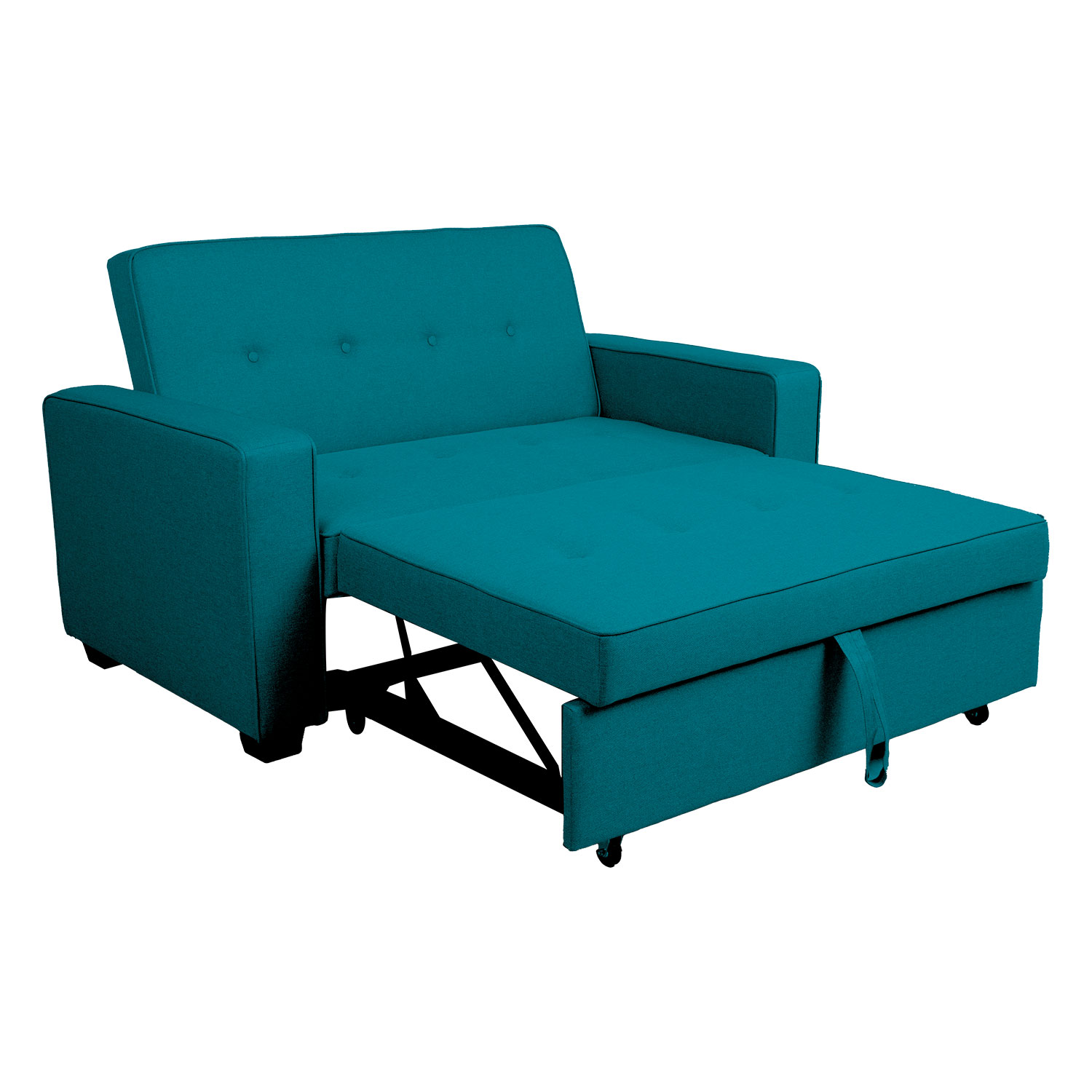 Sofa-lova su ištraukiamu mechanizmu, jūros mėlyna, 146 × 86 × 88 cm 3