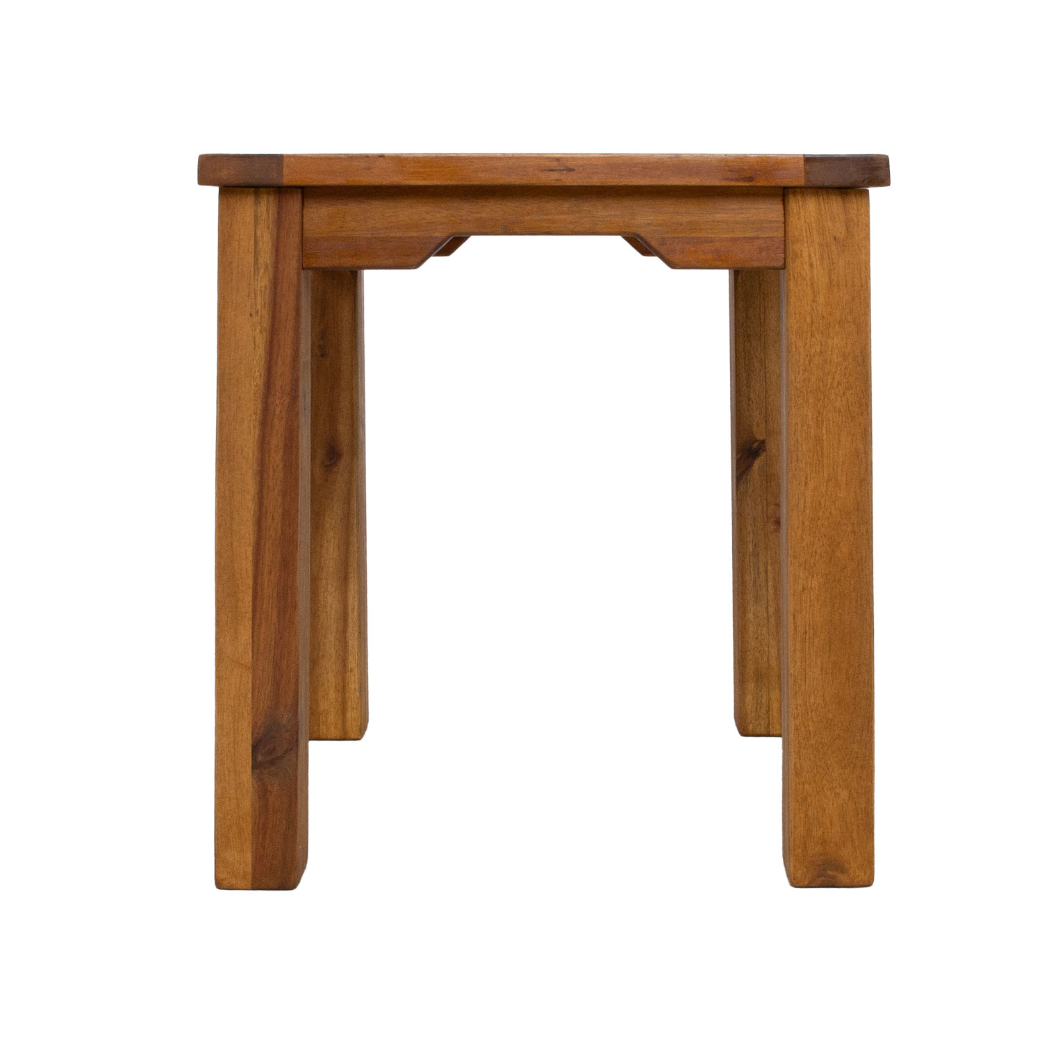 Pagalbinis staliukas, akacijos mediena, 40 × 40 × 45 cm 2