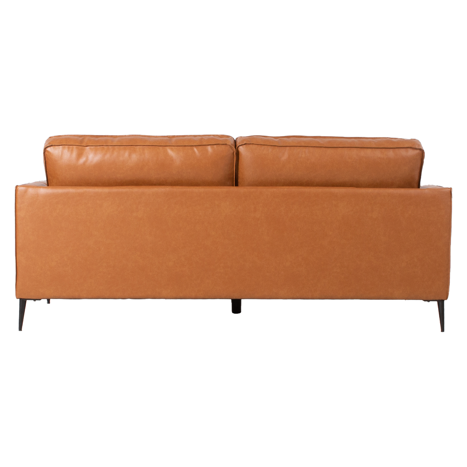 Trivietė sofa LEO, natūrali ir dirbtinė oda, šviesiai ruda, 194 x 86 x 85 cm 3
