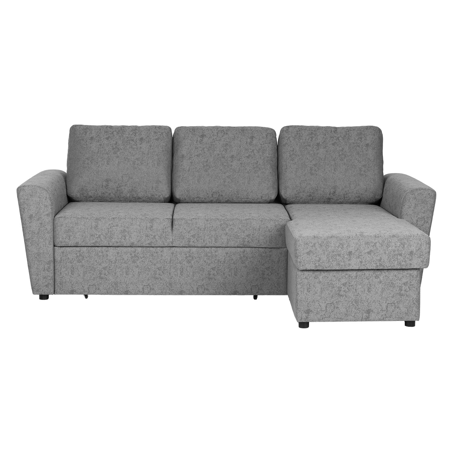 Kampinė sofa-lova INGA, pilka, 217 × 92/160 × 88 cm 3