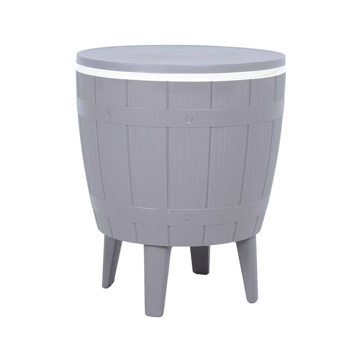 Lauko stalas 3 in 1, pilkas, 48 × 48 × 57,5/82 cm