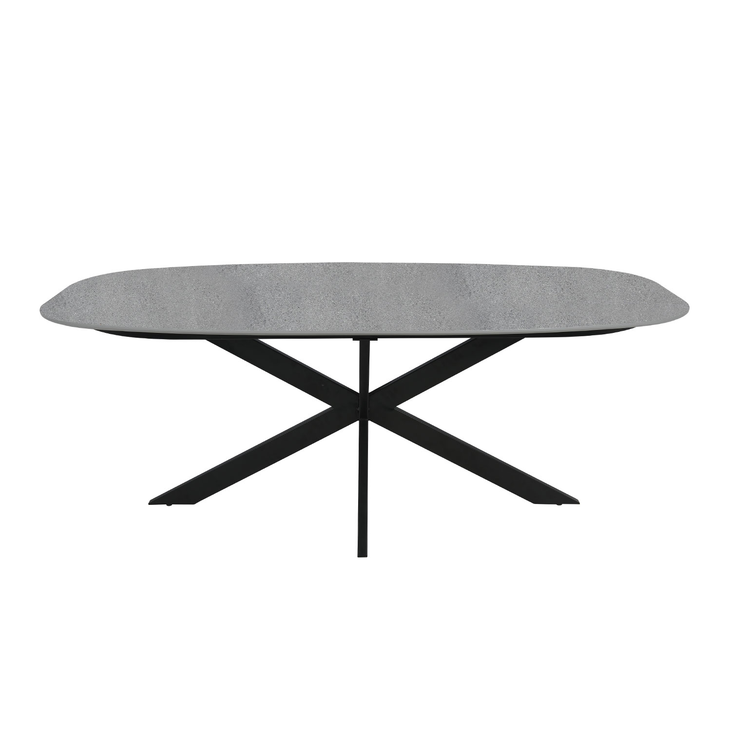 Valgomojo stalas, pilkas, 200 × 100 × 76 cm 2