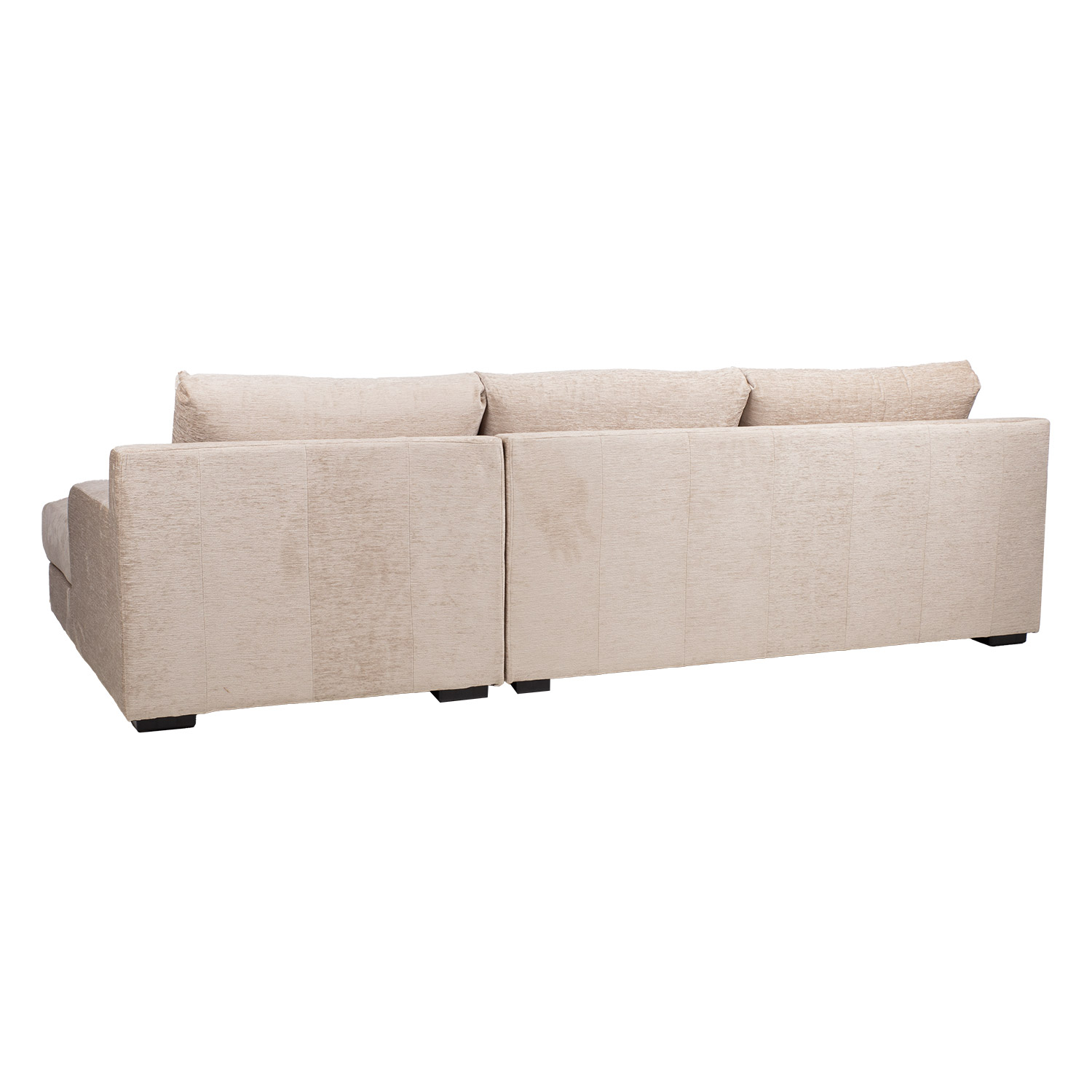 Kampinė sofa, dešininė, smėlio spalvos, 282 × 100/171 × 88 cm 3