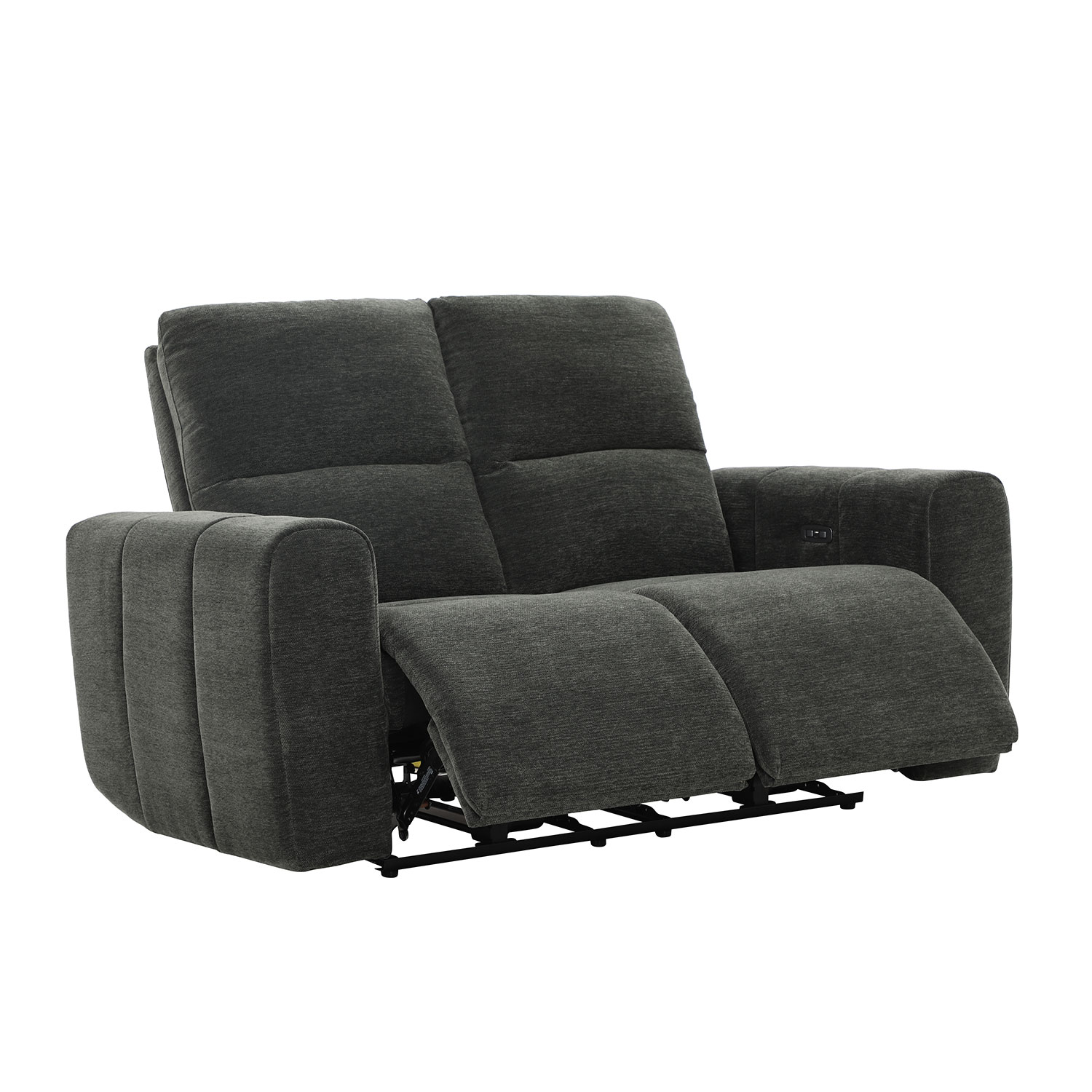 Sofa, dvivietė elektrinė atlošiama, pilka, 162 × 90 × 100 cm 2