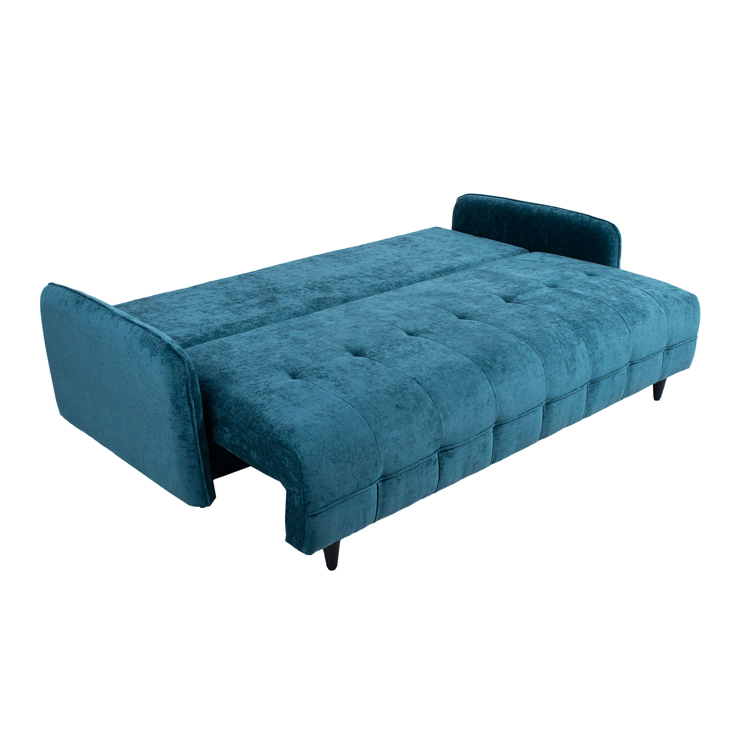 Sofa-lova su patalynės dėže, žalia, 3 vietų