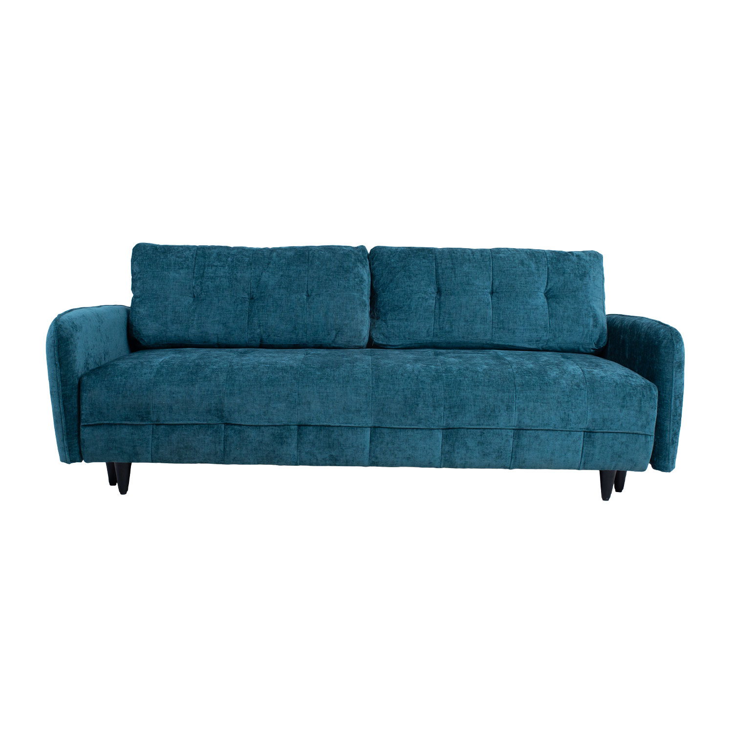 Sofa-lova su patalynės dėže, žalia, 3 vietų 2