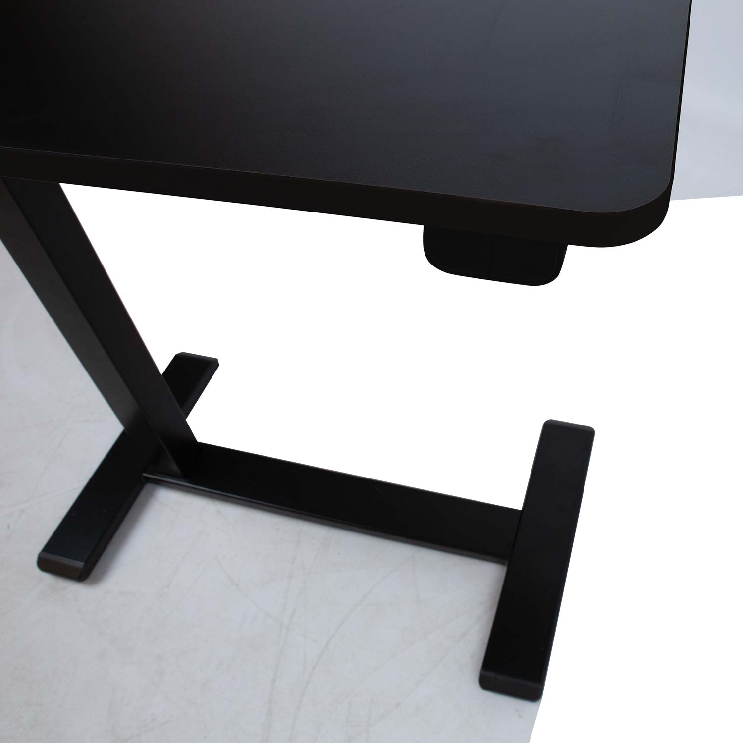 Reguliuojamo aukščio stalas su vienu varikliu, juodas, 70 × 40 × 65–103 cm 3