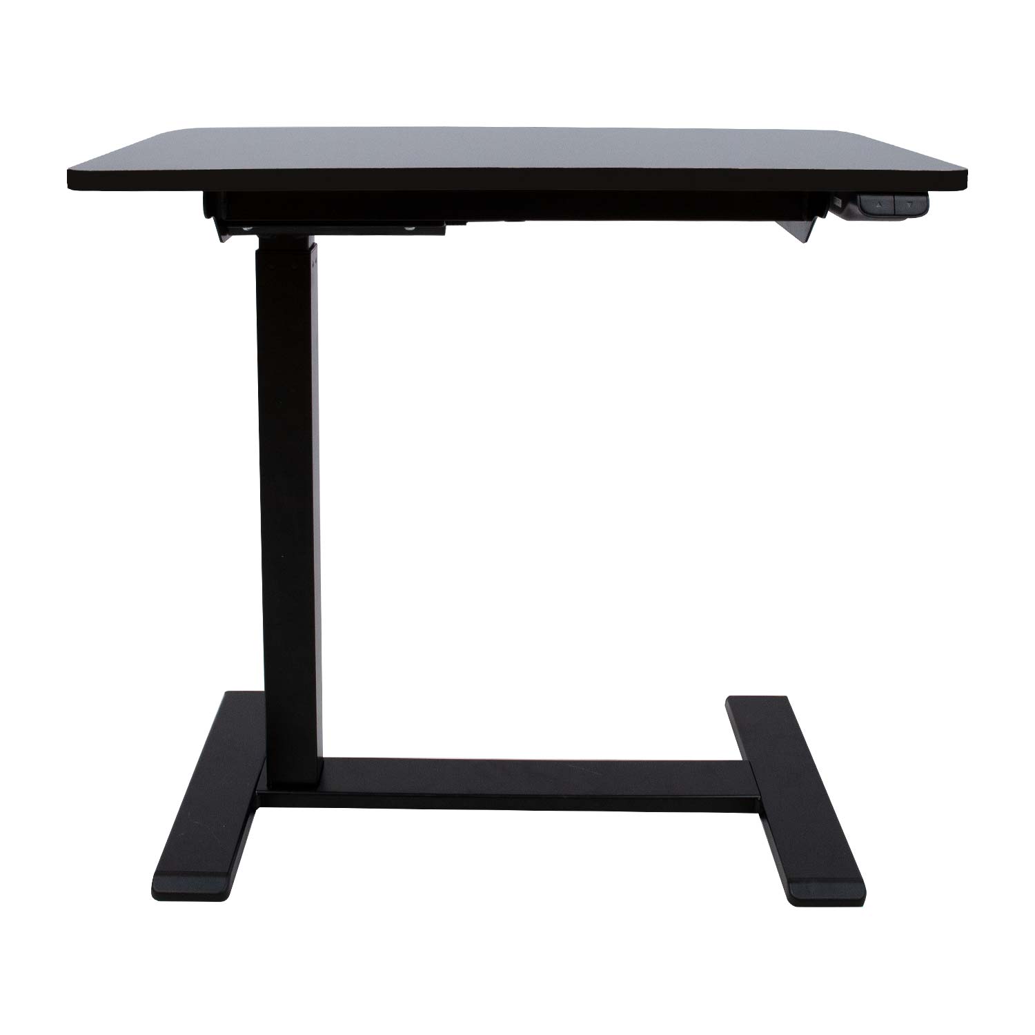 Reguliuojamo aukščio stalas su vienu varikliu, juodas, 70 × 40 × 65–103 cm