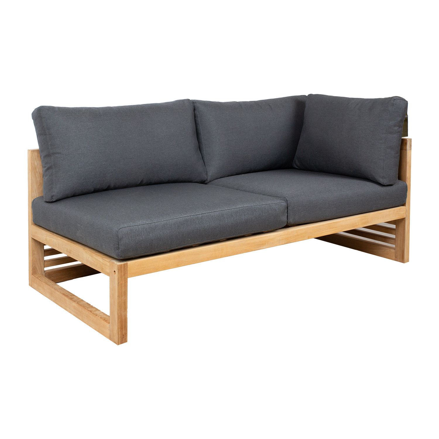 Modulinė sofa, 2 vietų, su kairiuoju porankiu, 164 × 84 × 66,5 cm