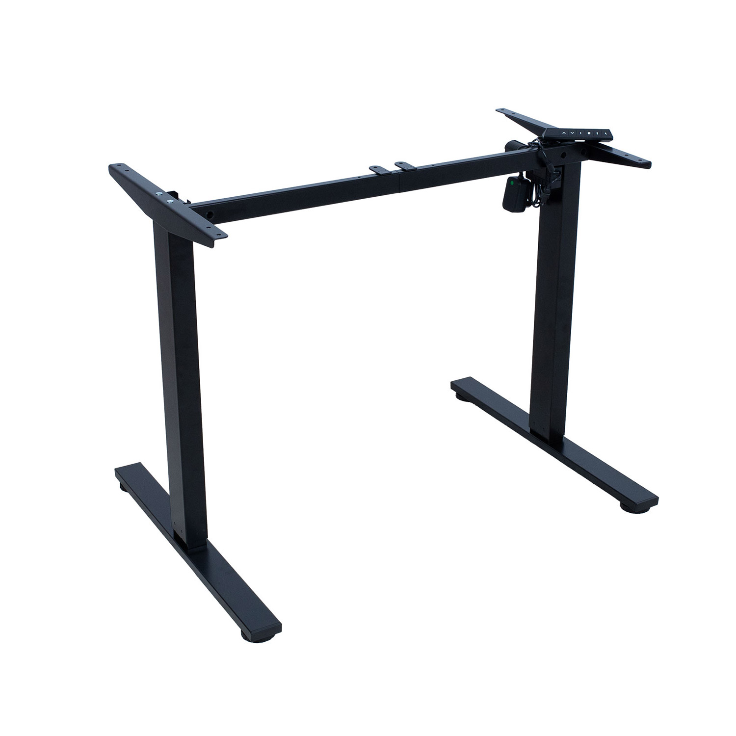 Reguliuojamo aukščio stalo rėmas ERGO FIT, vieno variklio, juodas, 71,5–116 cm