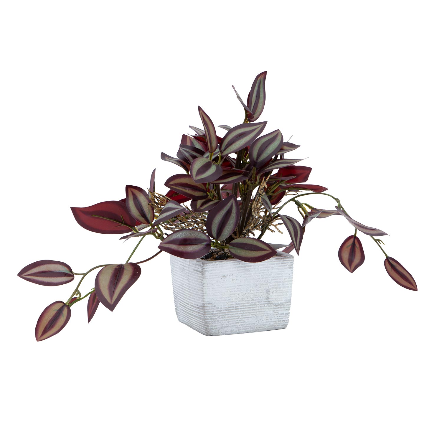 Mākslīgais augs kvadrātveida podā, 18 cm