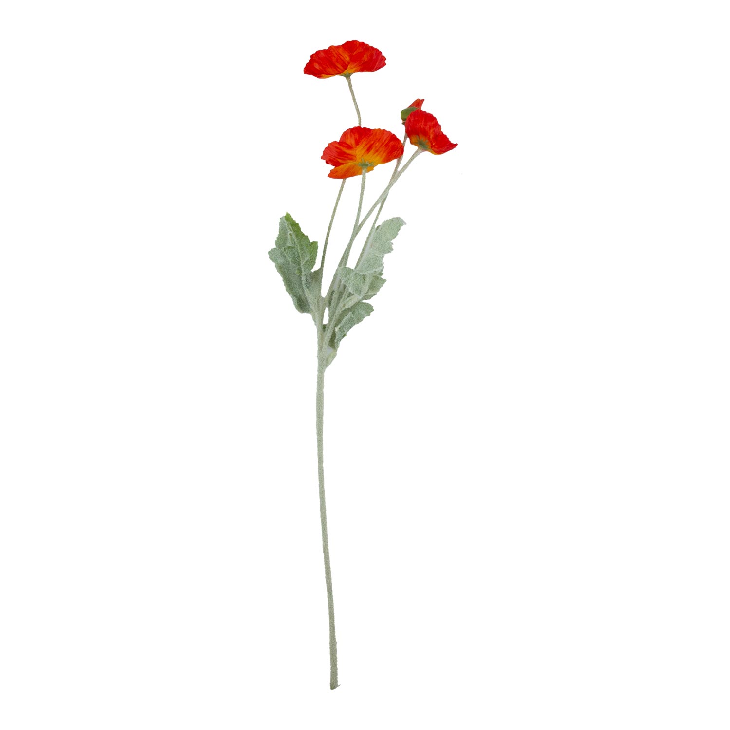 Dirbtinė gėlė, raudona arba oranžinė