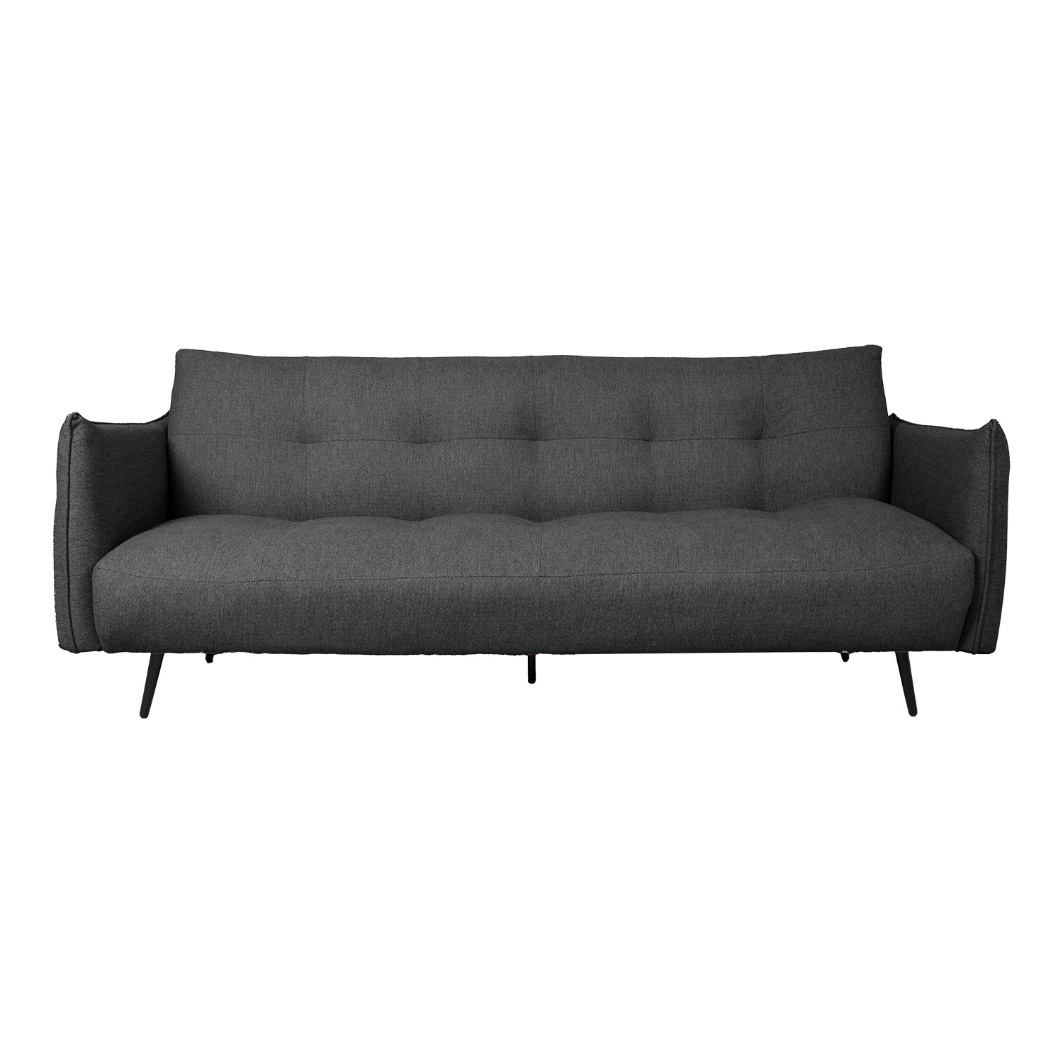 Sofa-lova, 3 vietų, tamsiai pilka, 202 × 82 × 82 cm