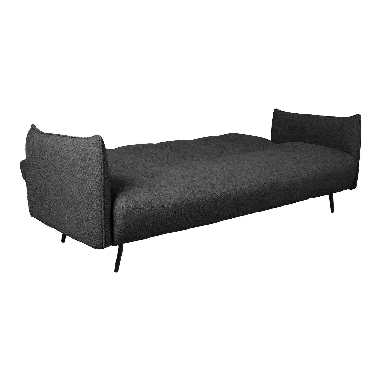 Sofa-lova, 3 vietų, tamsiai pilka, 202 × 82 × 82 cm 2