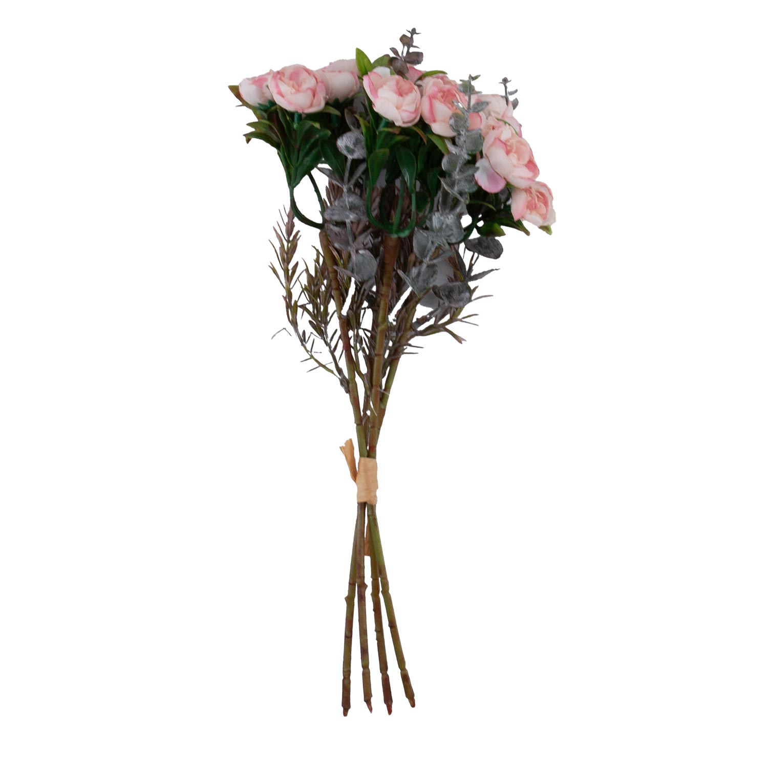 Dirbtinių rožių puokštė, įvairiaspalvė, 26 cm, 4 vnt. 3