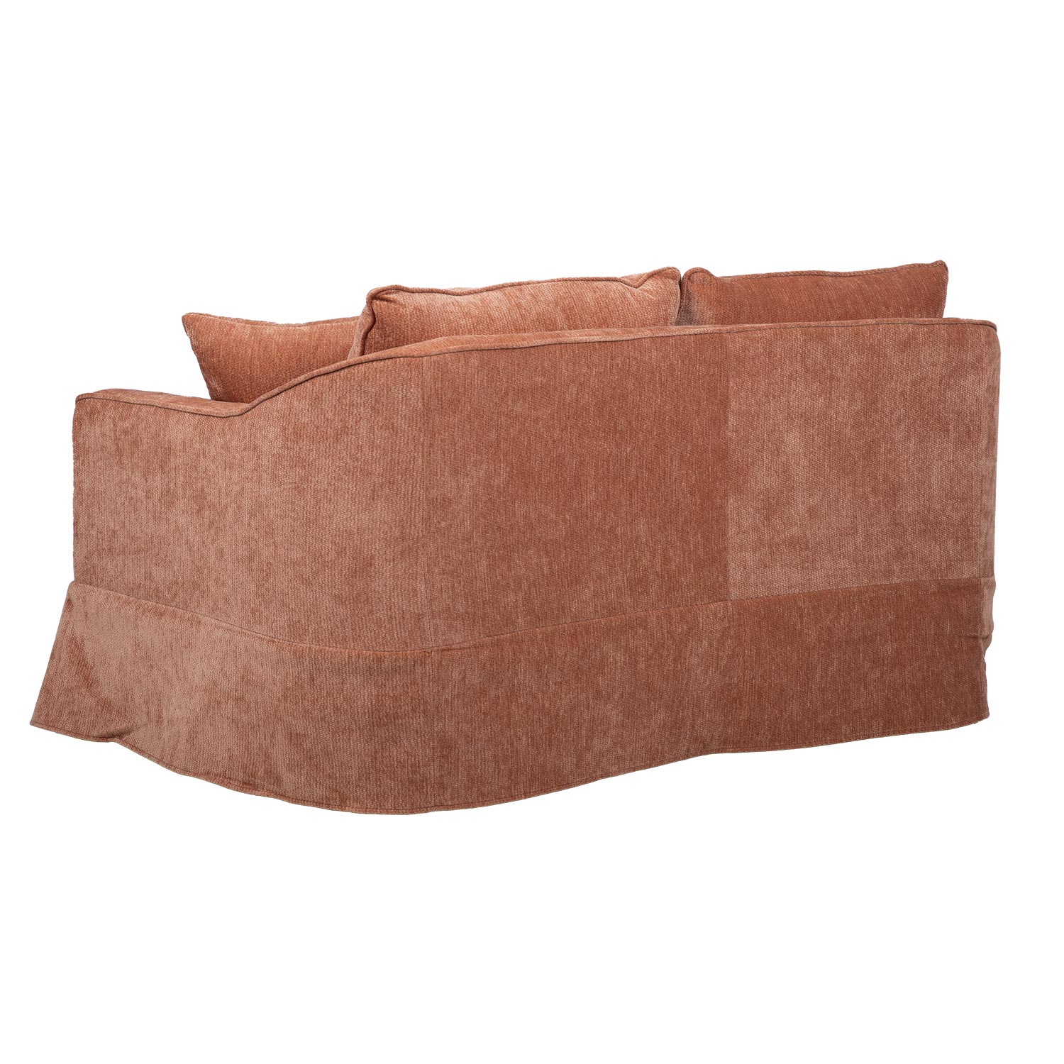 Dvivietė sofa su kišeninėmis spyruoklėmis, oranžinė, 152 × 87 × 80 cm 2