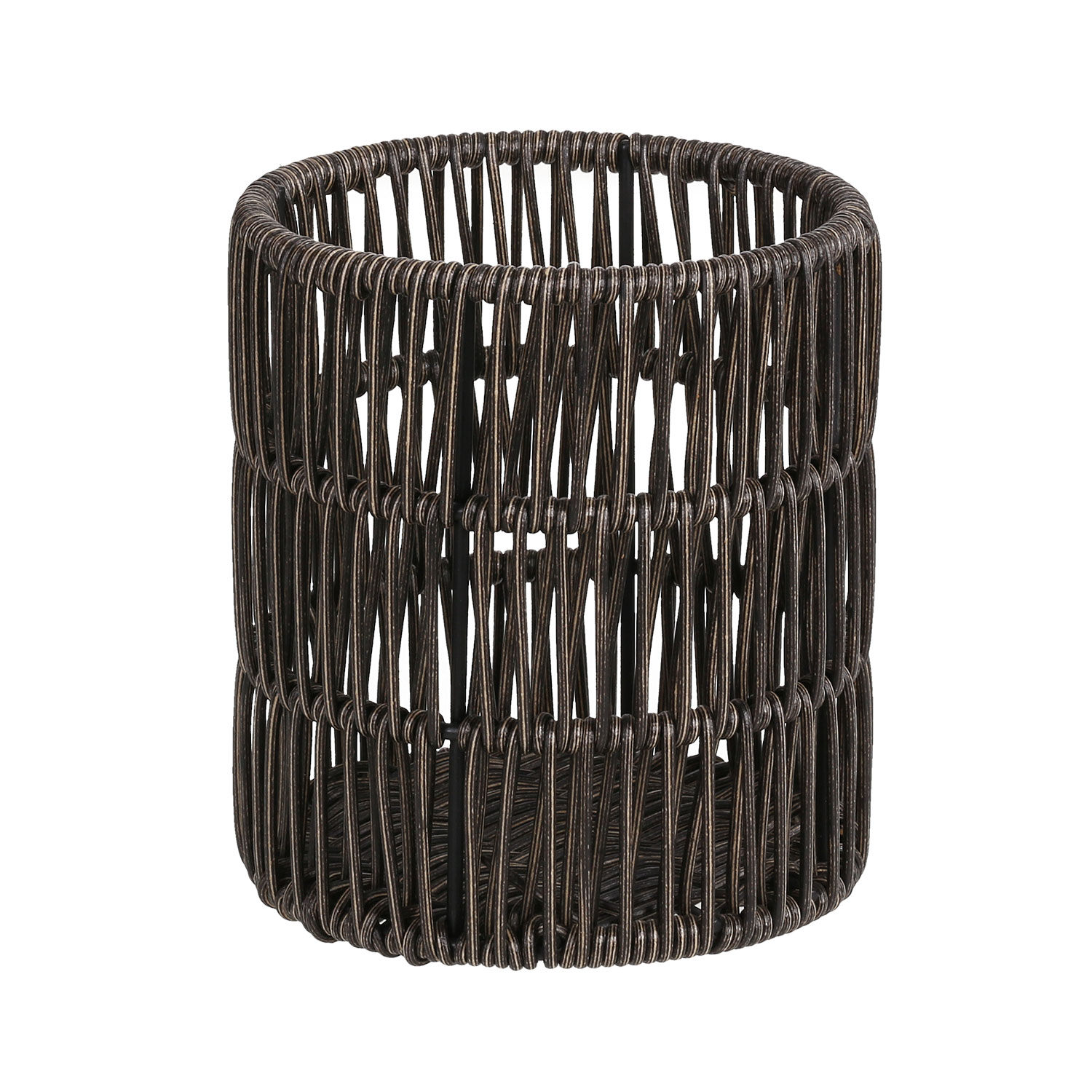 Vazonas BASILE, tamsiai rudas, Ø 12,5 × 14 cm