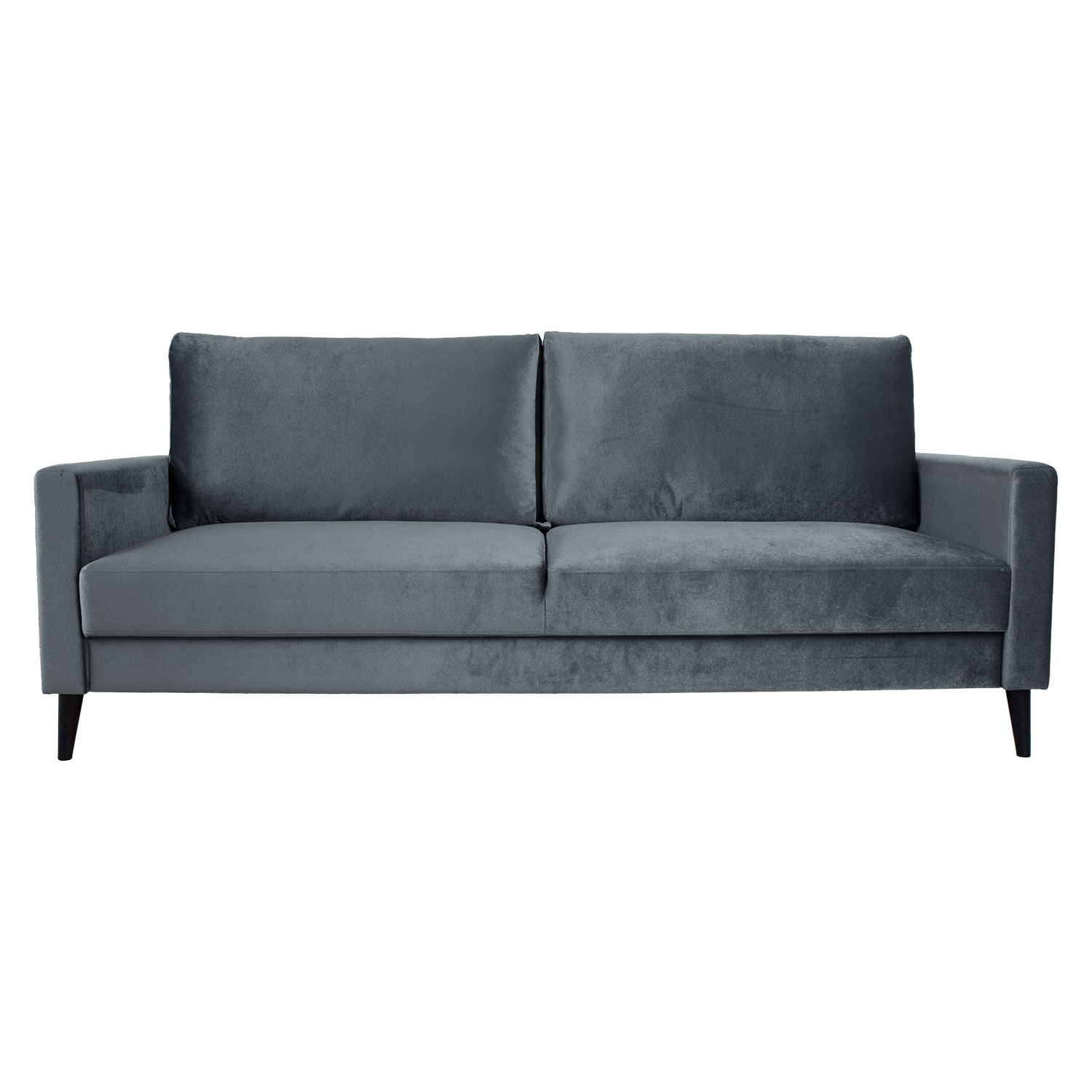 Sofa-lova ANNA su patalynės dėže, pilka, 222 × 86 × 98 cm