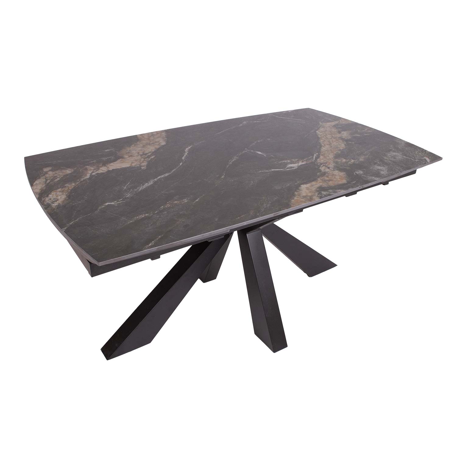 Valgomojo stalas, išskleidžiamas, keraminiu stalviršiu, 160/240 × 90 × 76,5 cm