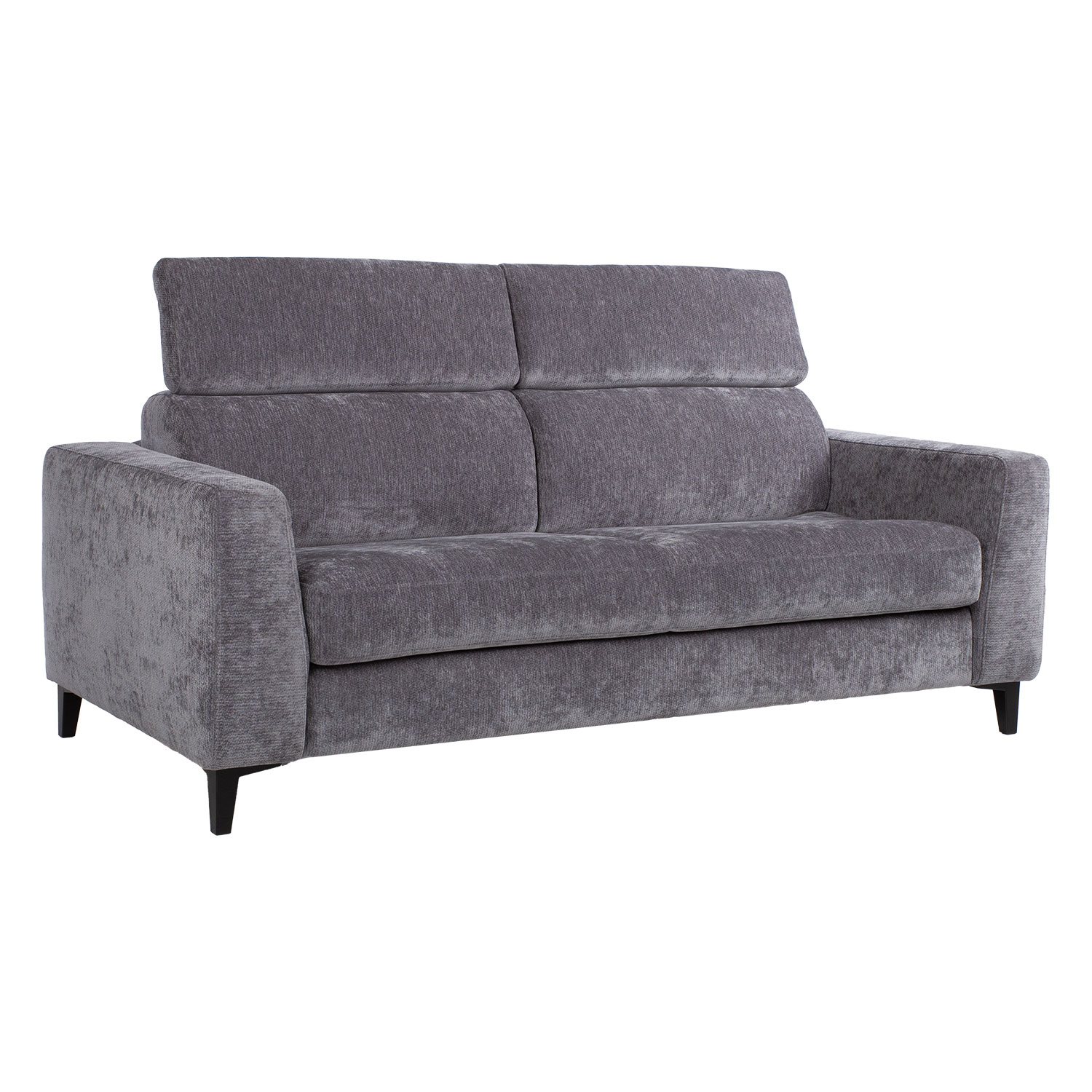 Sofa-lova su spyruokliniu čiužiniu, pilka, 204 × 100 × 90/108 cm
