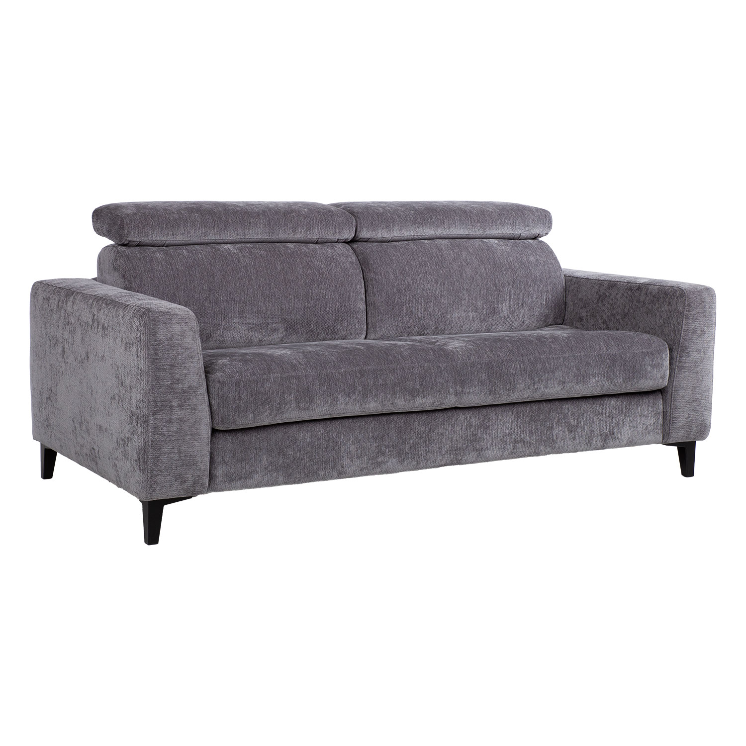 Sofa-lova su spyruokliniu čiužiniu, pilka, 204 × 100 × 90/108 cm