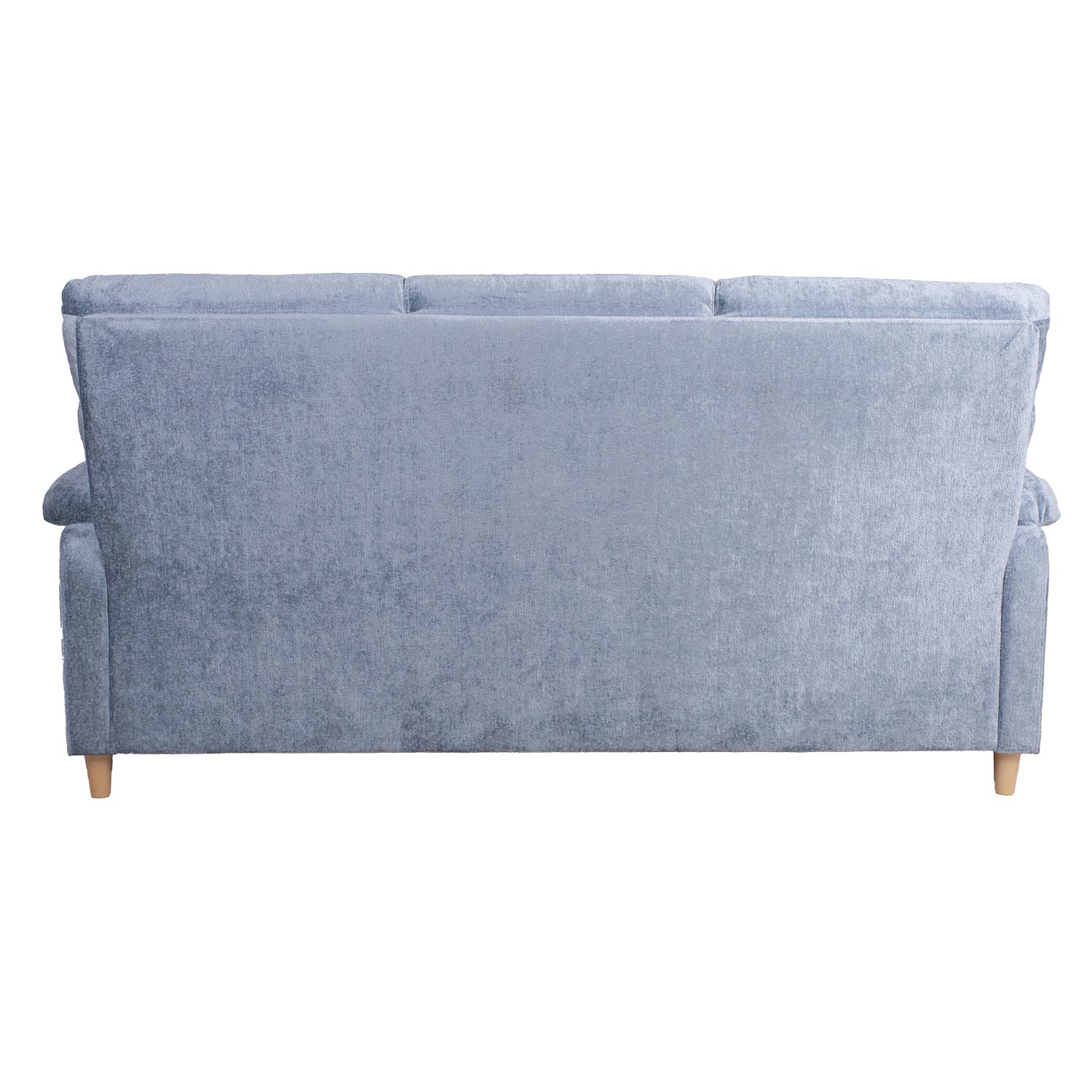 Trivietė sofa su aukštais atlošais ir zigzaginėmis spyruoklėmis, pilkai mėlyna, 214 × 88 × 105 cm 3