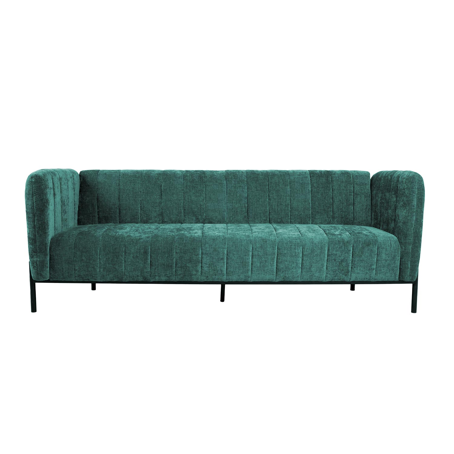 Sofa-lova, 3 vietų, žalia, 218 × 82 × 82 cm
