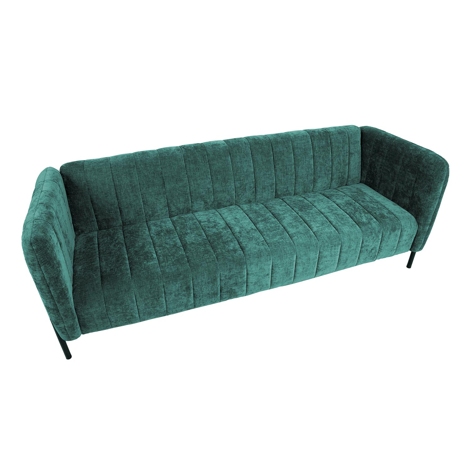 Sofa-lova, 3 vietų, žalia, 218 × 82 × 82 cm 3