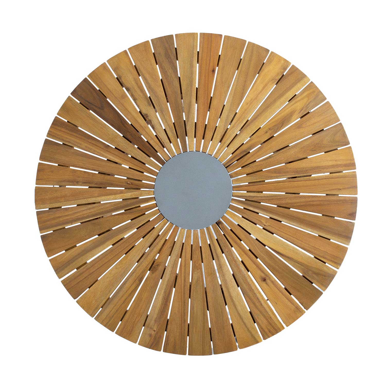 Lauko stalas iš akacijos medienos, Ø110 × 75 cm 2