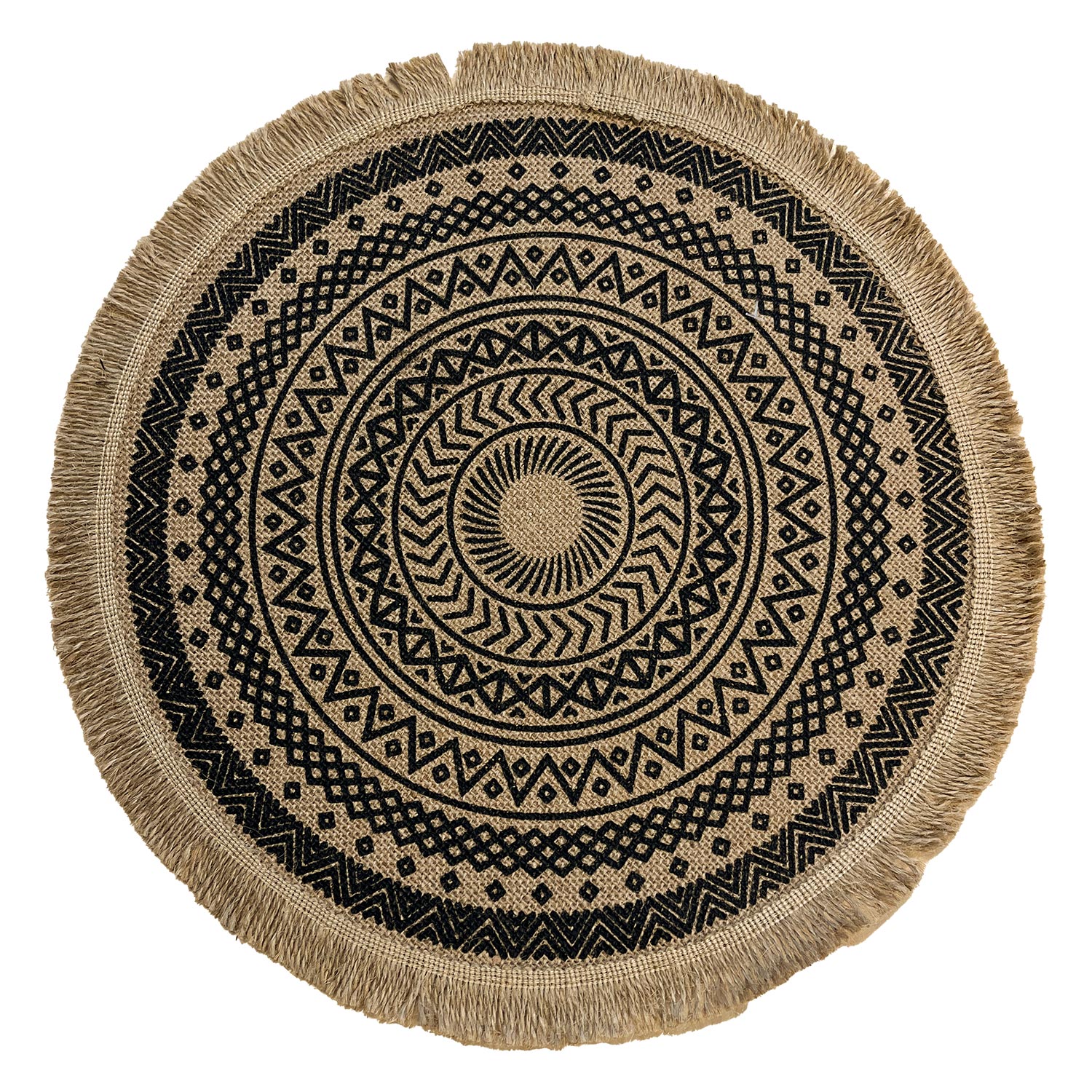 Kilimas, juodo rašto, Ø 41 cm