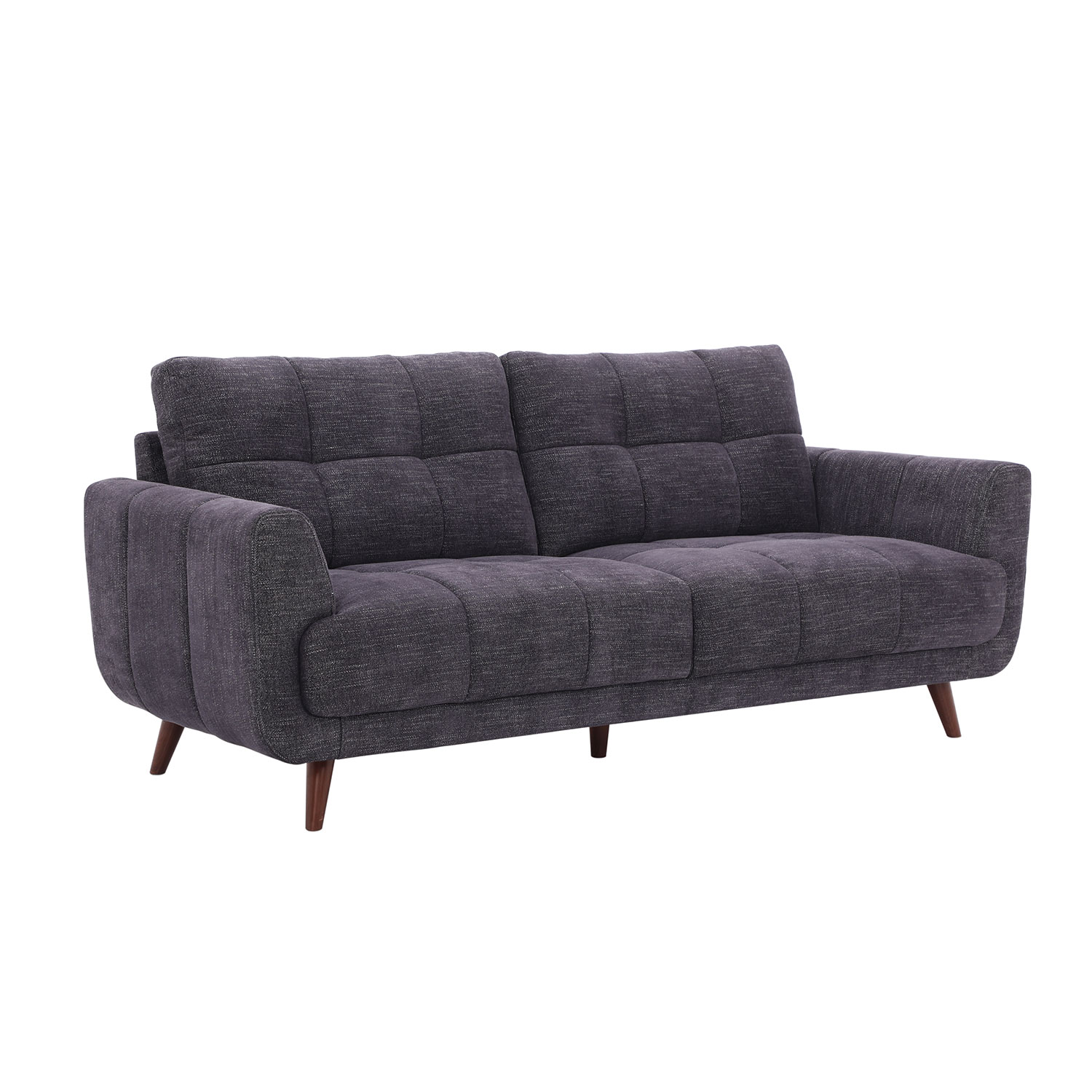 Sofa, 3 vietų, tamsiai pilka, 213 x 88 x 90 cm