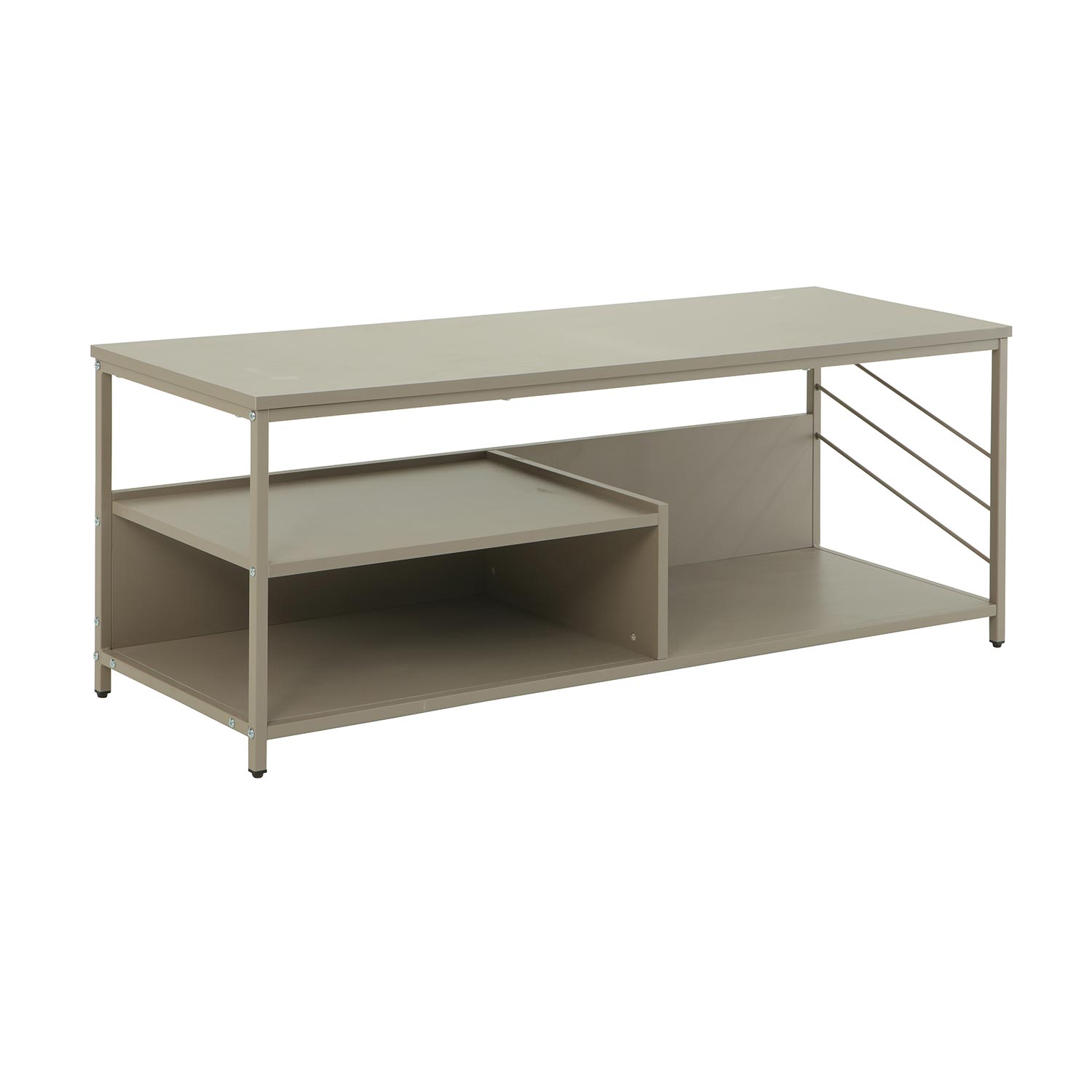 TV staliukas, pilkas, 120 × 40 × 45 cm