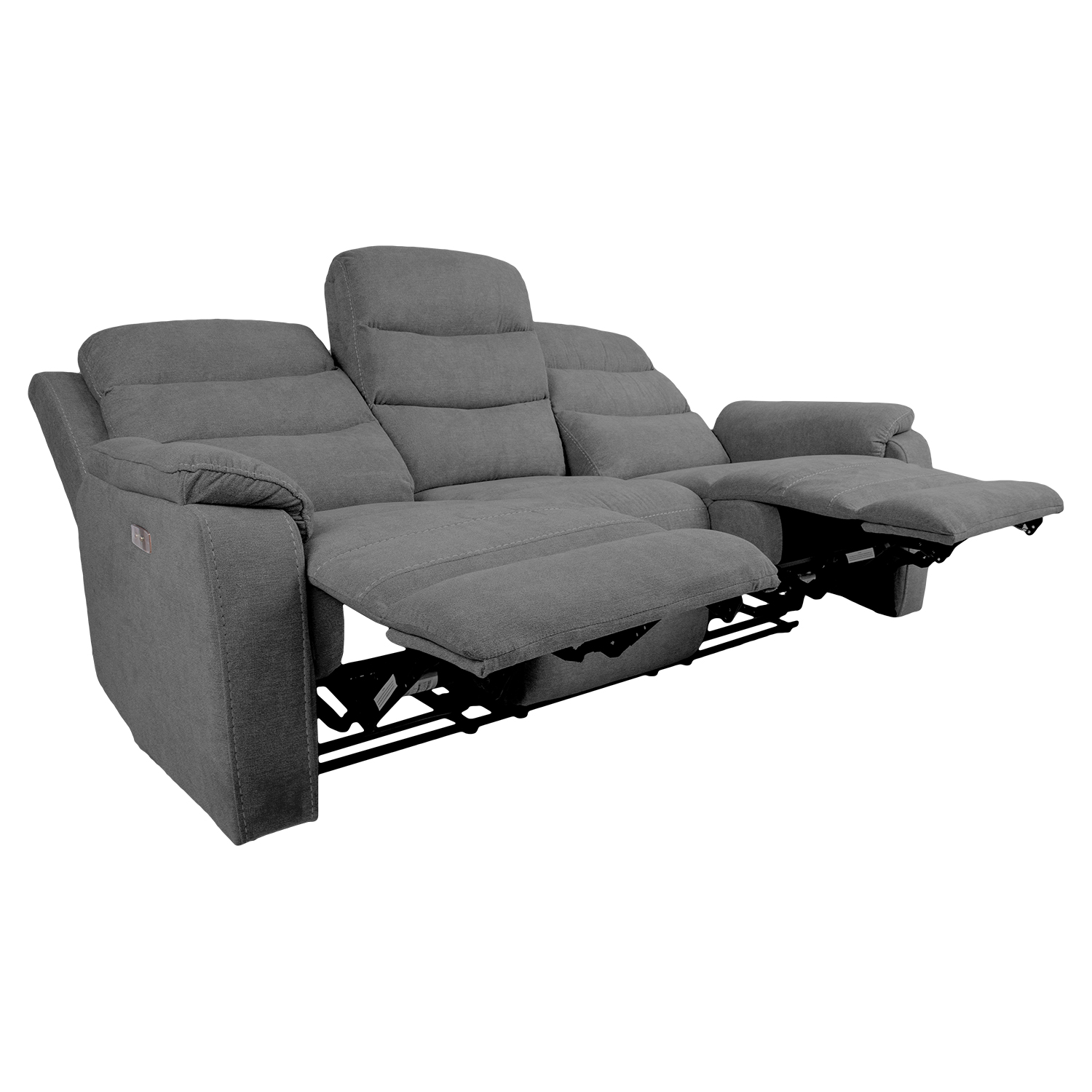 Atlošiama sofa MIMI, elektrinė, 3 vietų, pilka, 208 × 93 × 102 cm 2