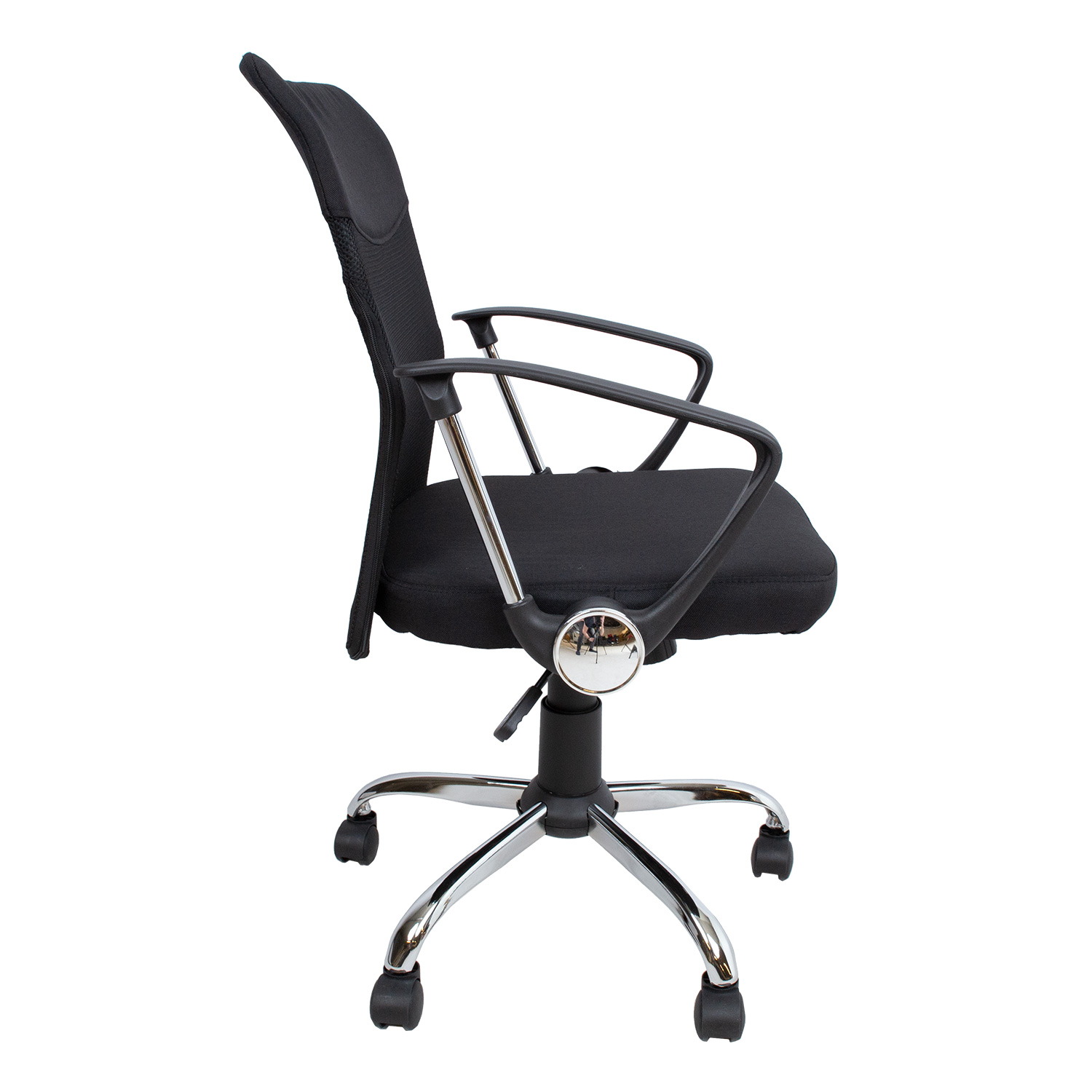 Biuro kėdė  su supimo mechanizmu, reguliuojamo aukščio, juoda, 57 × 57 × 93–103 cm 2