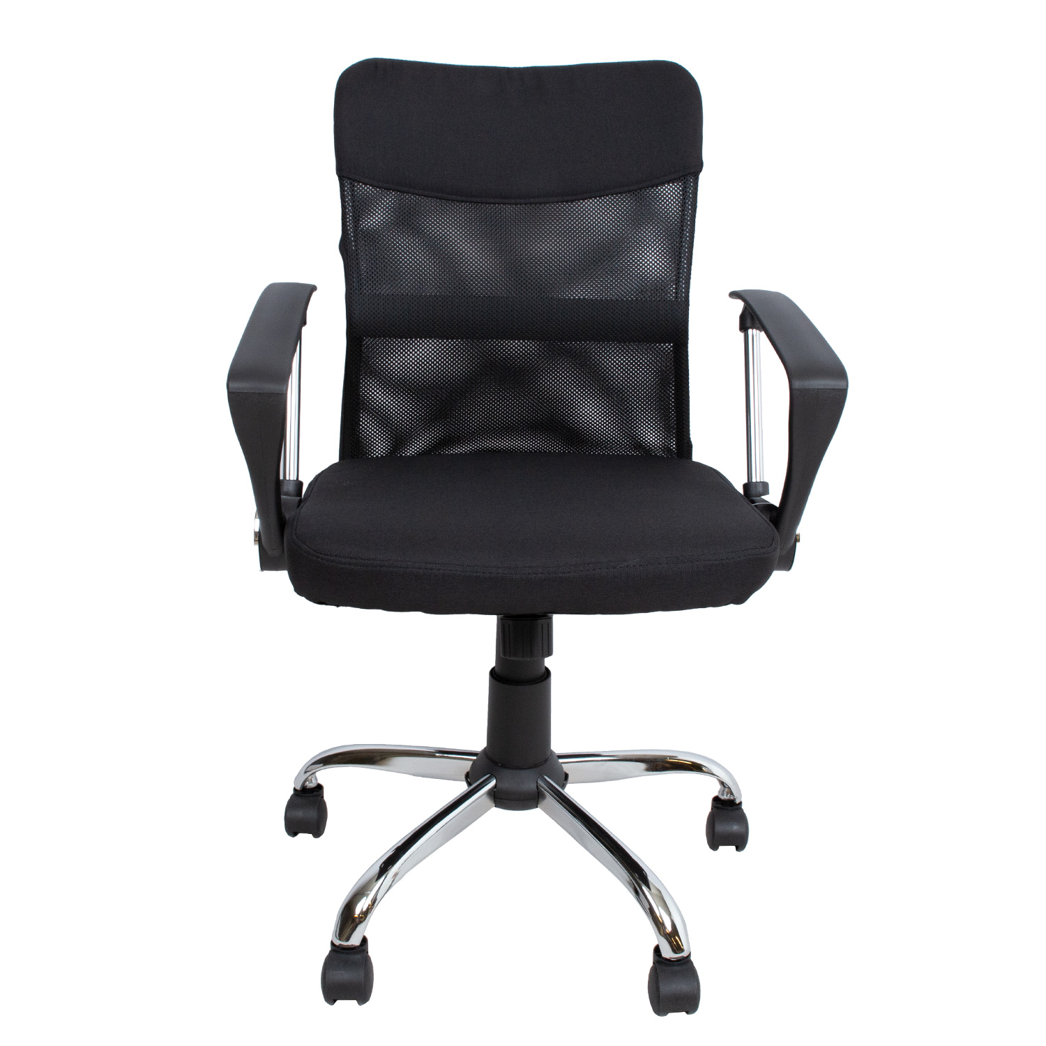 Biuro kėdė  su supimo mechanizmu, reguliuojamo aukščio, juoda, 57 × 57 × 93–103 cm