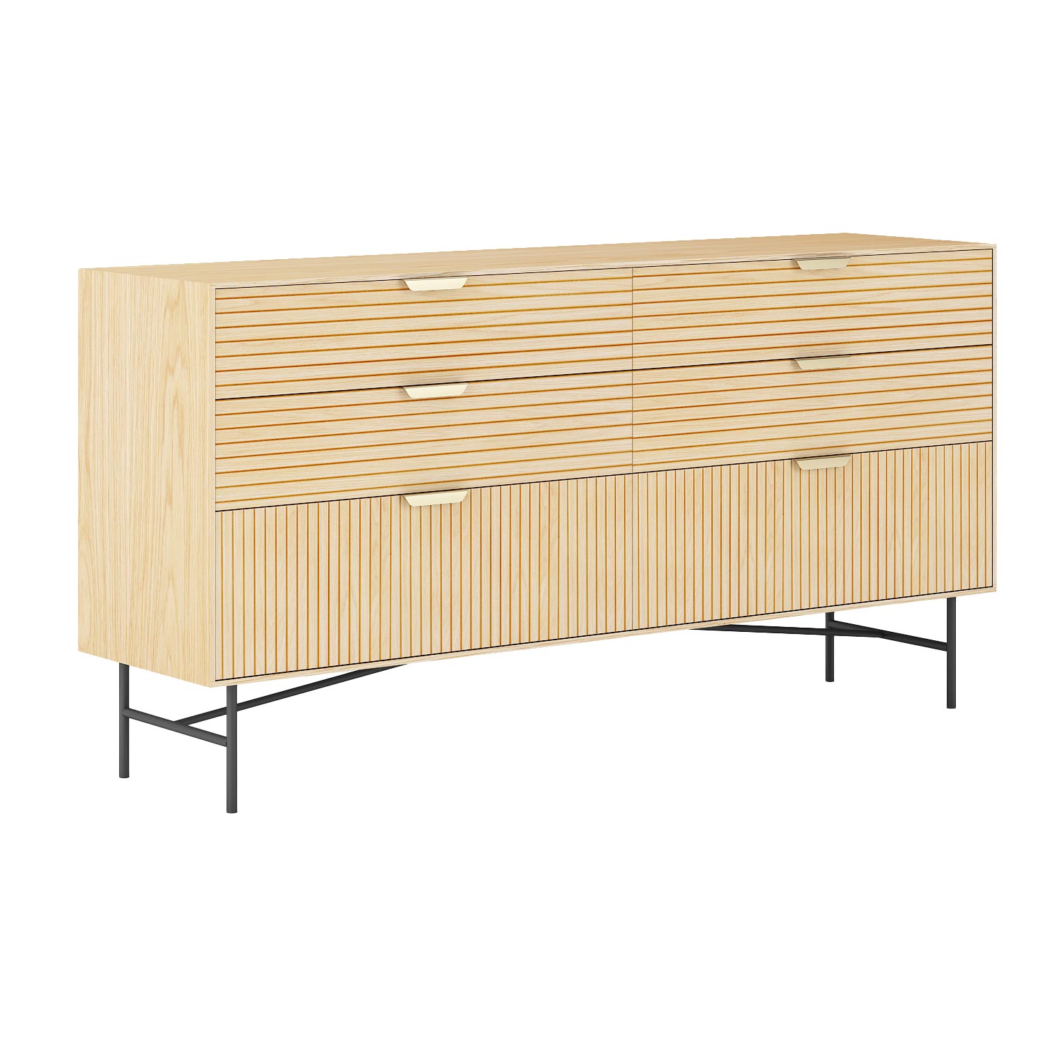 Komoda, 6 stalčių, 120 × 40 × 80 cm
