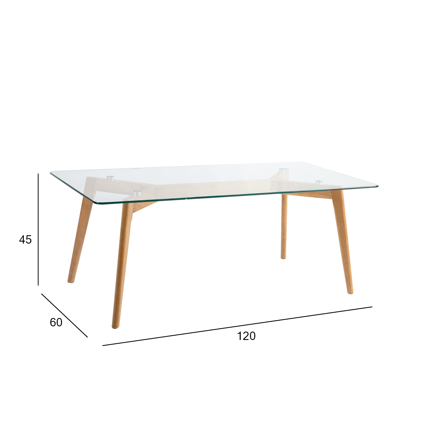 Kavos staliukas, baltas, 120 × 60 × 45 cm