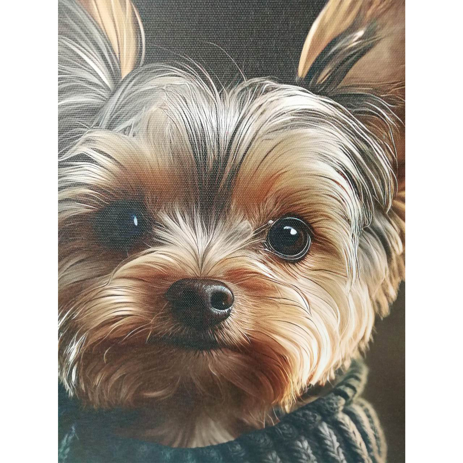 Sieninis paveikslas ant drobės mažas šuo, 50 × 50 × 2,2 cm