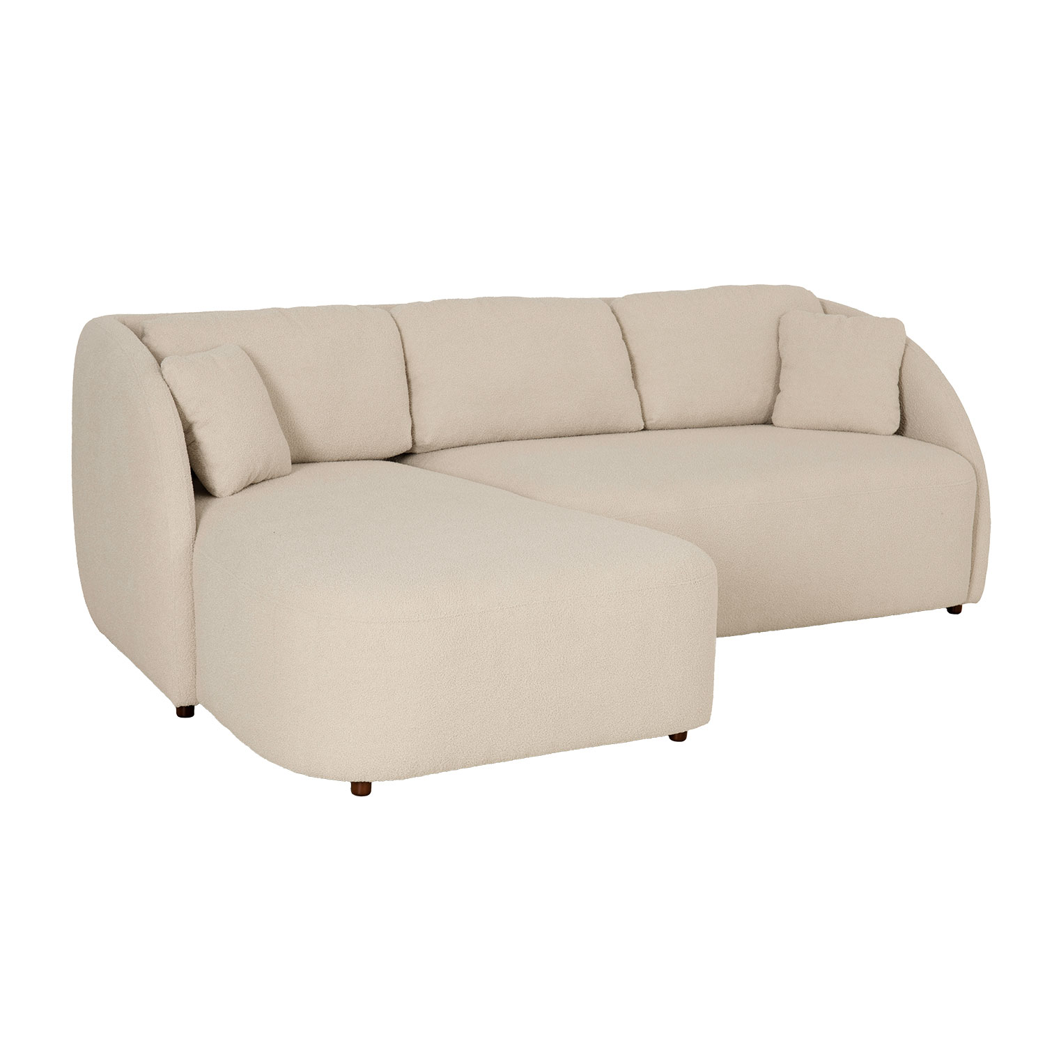 Kampinė sofa-lova VALERY, kreminė, 246 × 169/99 × 80 cm 2