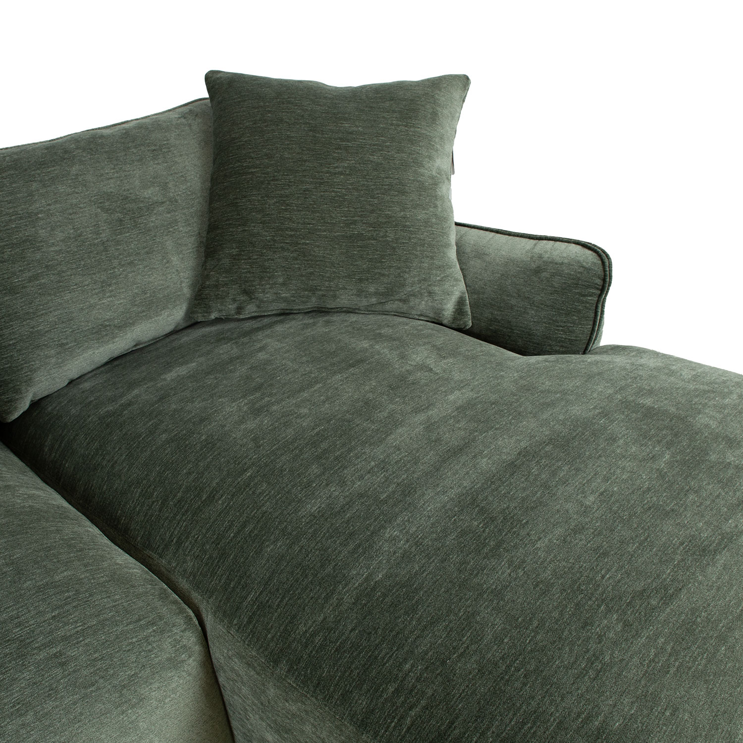 Kampinė sofa, dešininė, mėtų žalia, 284 x 102/162 x 83 cm 3