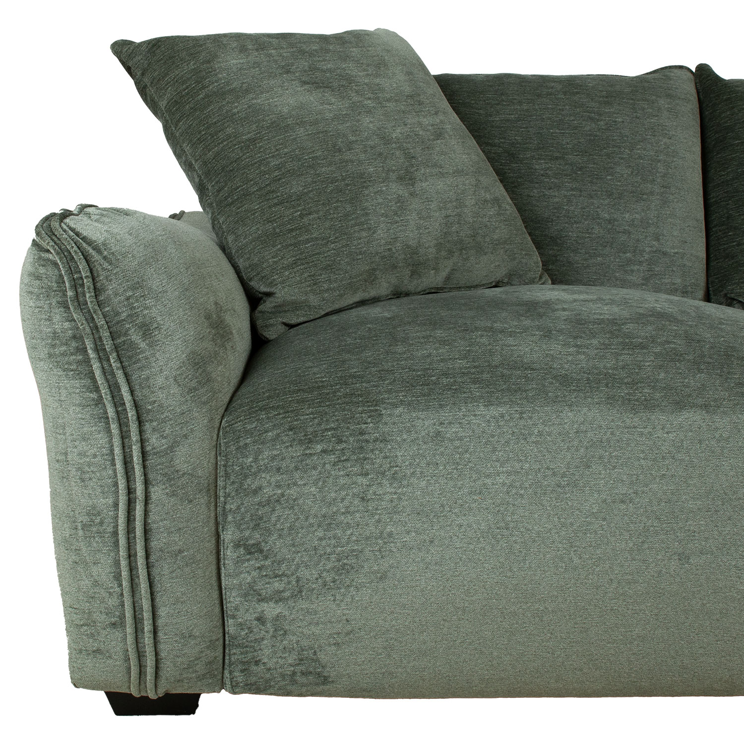 Kampinė sofa, dešininė, mėtų žalia, 284 x 102/162 x 83 cm 2