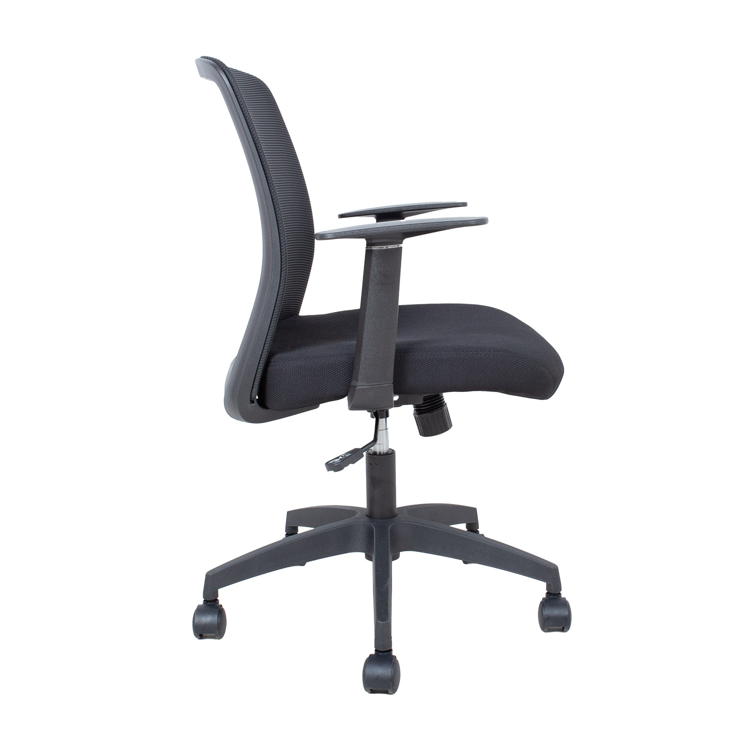 Biuro kėdė su supimo mechanizmu, juoda, 62 × 56 × 87–95 cm 2