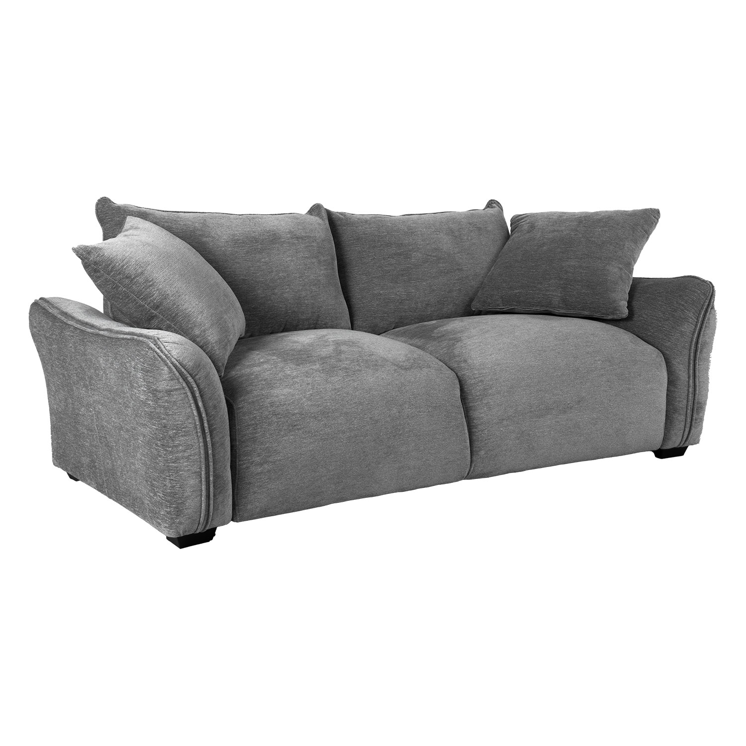 Sofa, 3 vietų, pilka, 200 x 96 x 83 cm