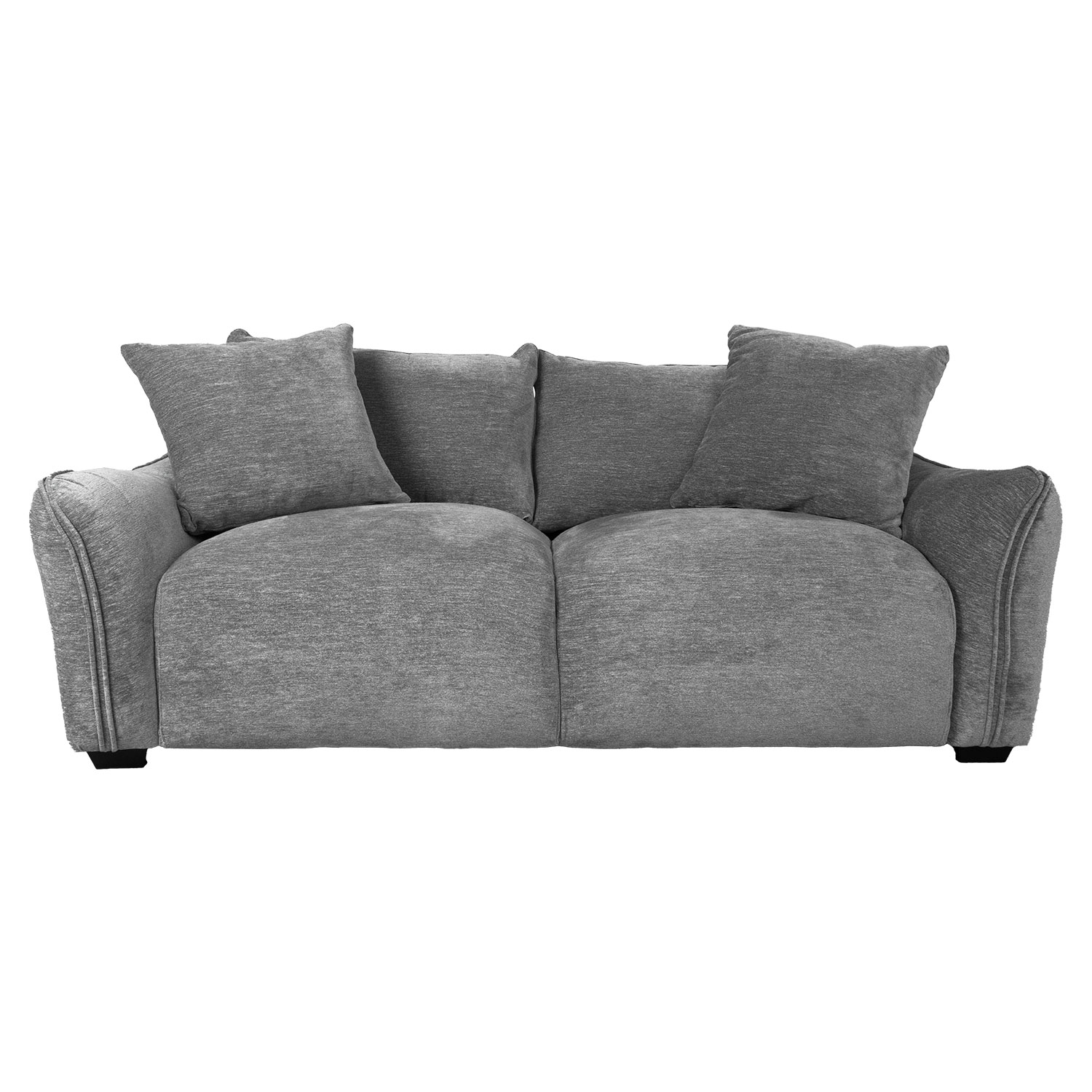 Sofa, 3 vietų, pilka, 200 x 96 x 83 cm