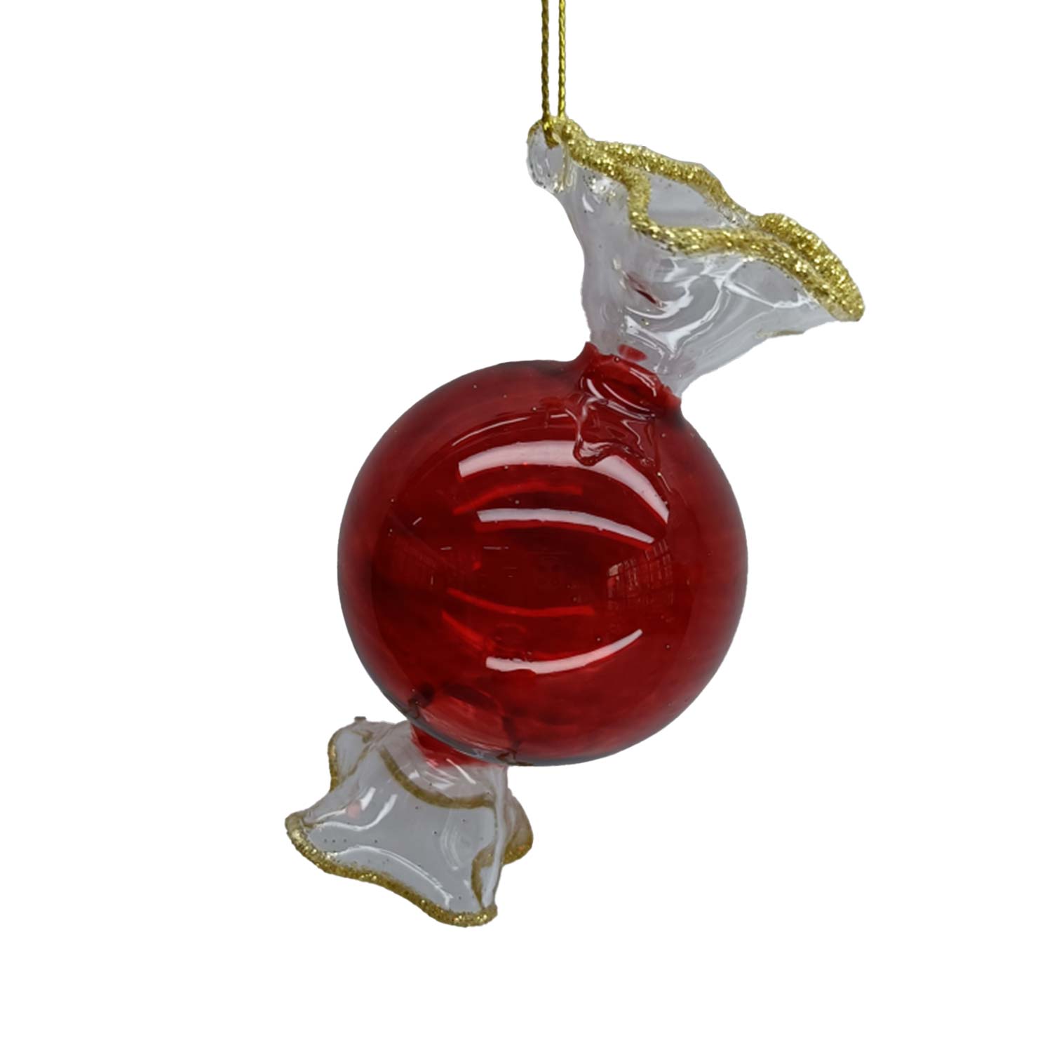 Kalėdų eglutės žaisliukas, raudonas, 10 cm