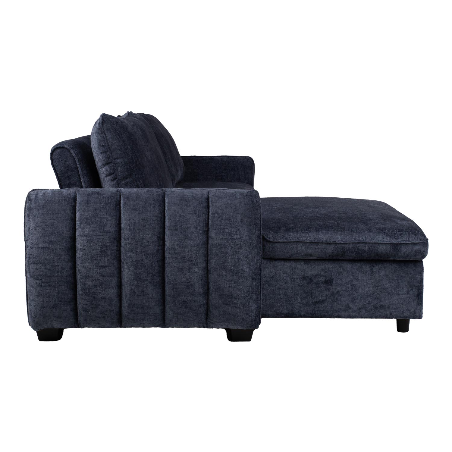 Kampinė sofa-lova, mėlyna, 226 × 95/160 × 88 cm 3
