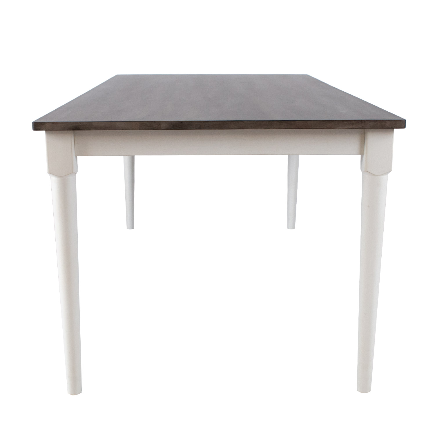 Valgomojo stalas JANELLE, pilkas/baltas, 183 × 91 × 75 cm 2