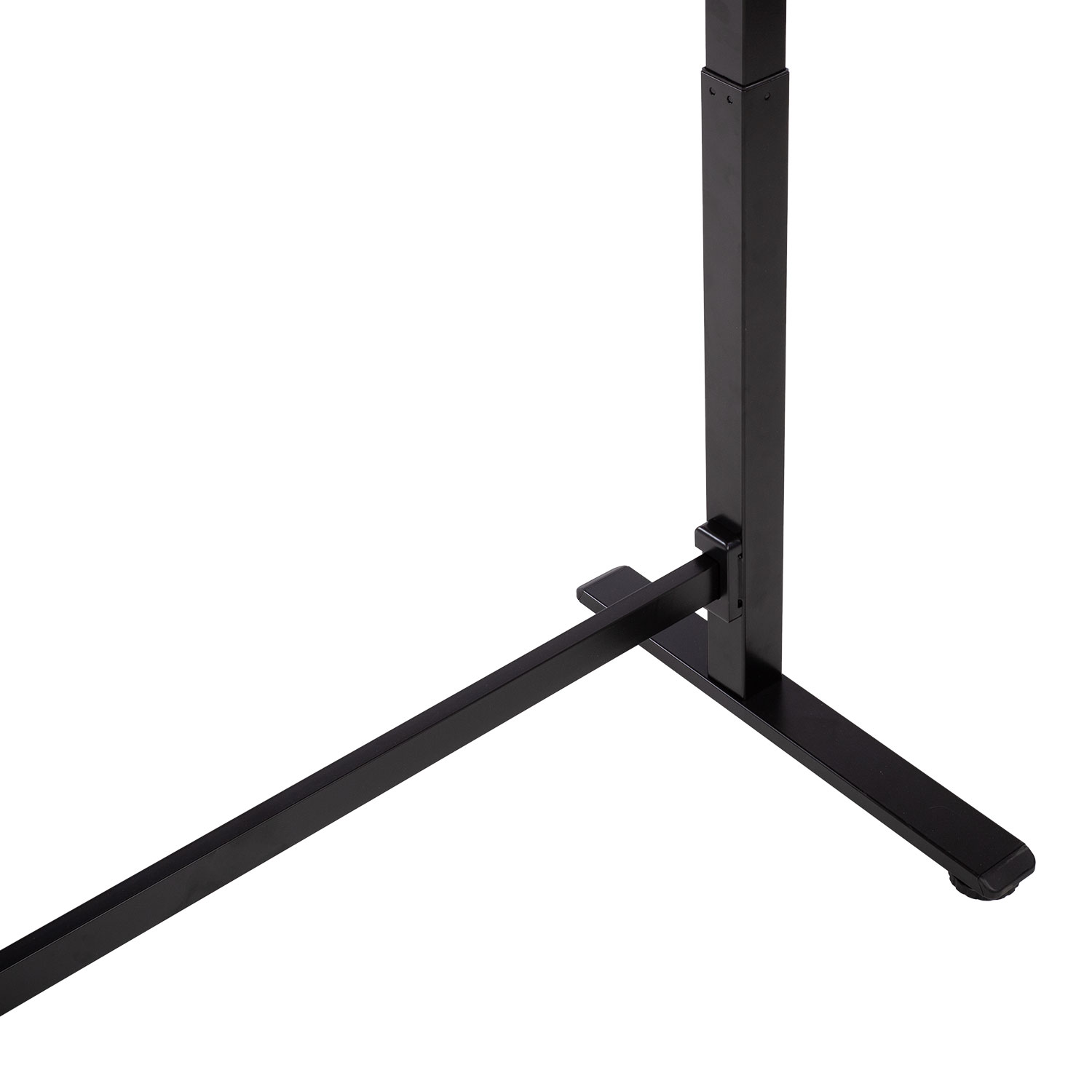Reguliuojamo aukščio stalas ERGO su pneumatine 2 pakopų pakėlimo sistema, ąžuolo/juodos spalvos, 120 × 60 × 70–115 cm 2