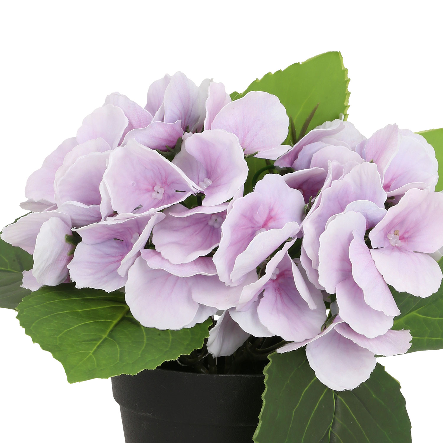 Dirbtinė hortenzija vazone, violetinė, 18 cm