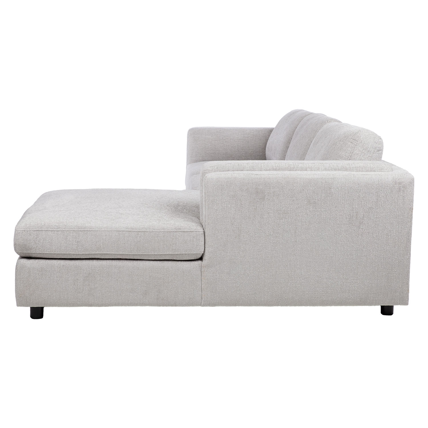 Kampinė sofa, dešininio kampo, pilka, 272 × 93/174 × 68/83 cm 2